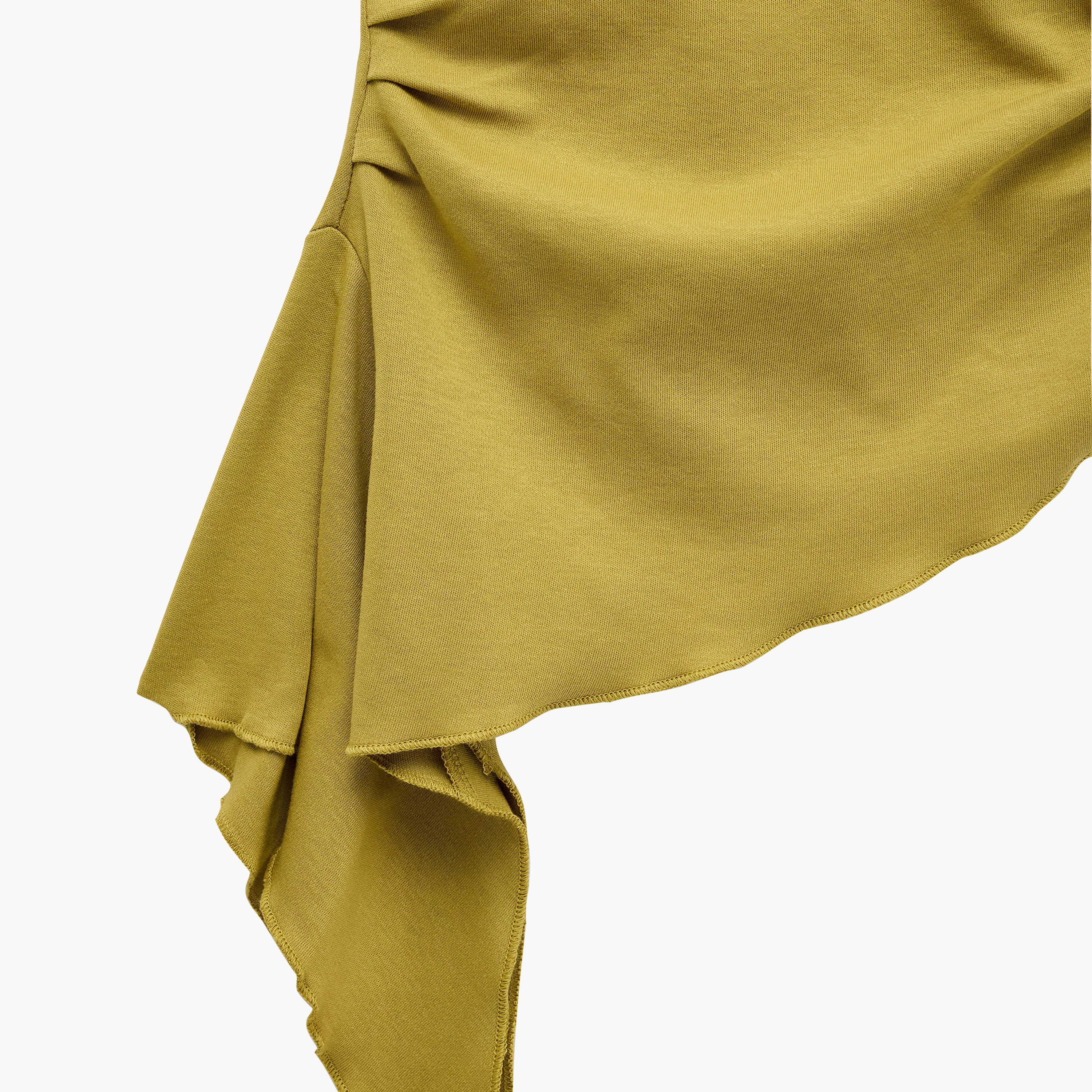 KOTON Ruched Dropped Sleeves Women's Asymmetric Top-women-clothing-shirtsandblouses-blouses-image-6