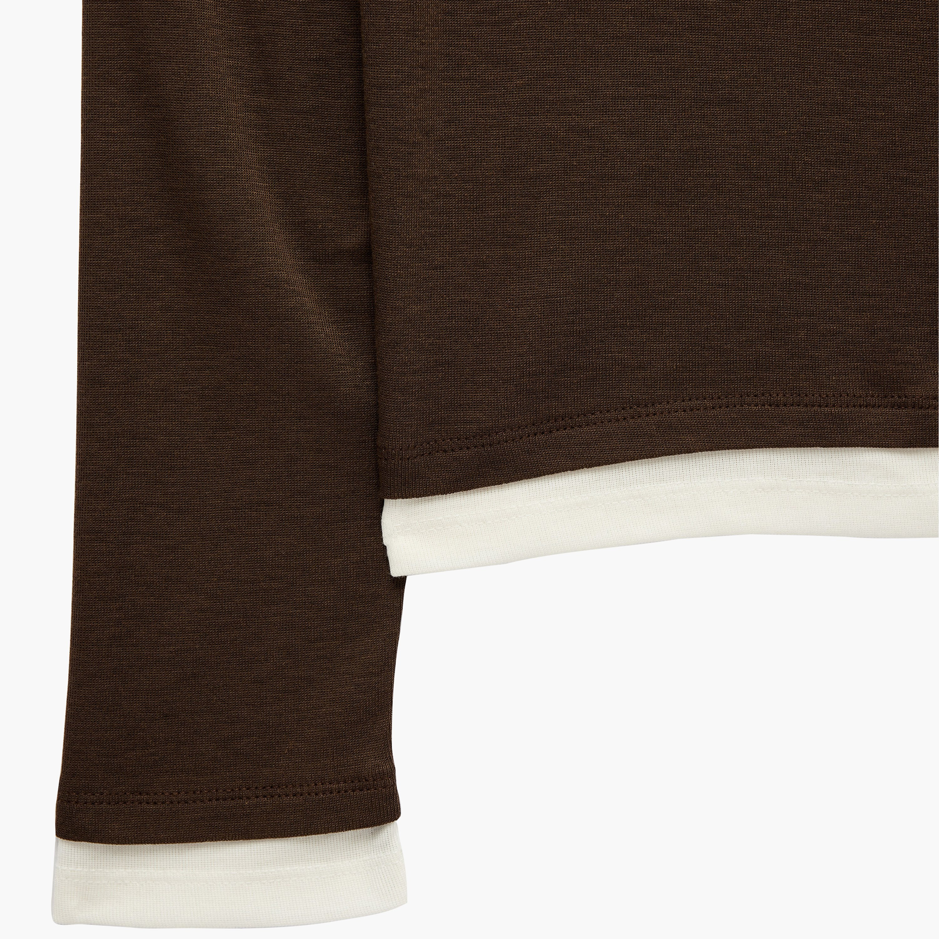 تيشيرت حريمي بشرائط تحديد مباينة من كوتون-women-clothing-tshirts-image-3