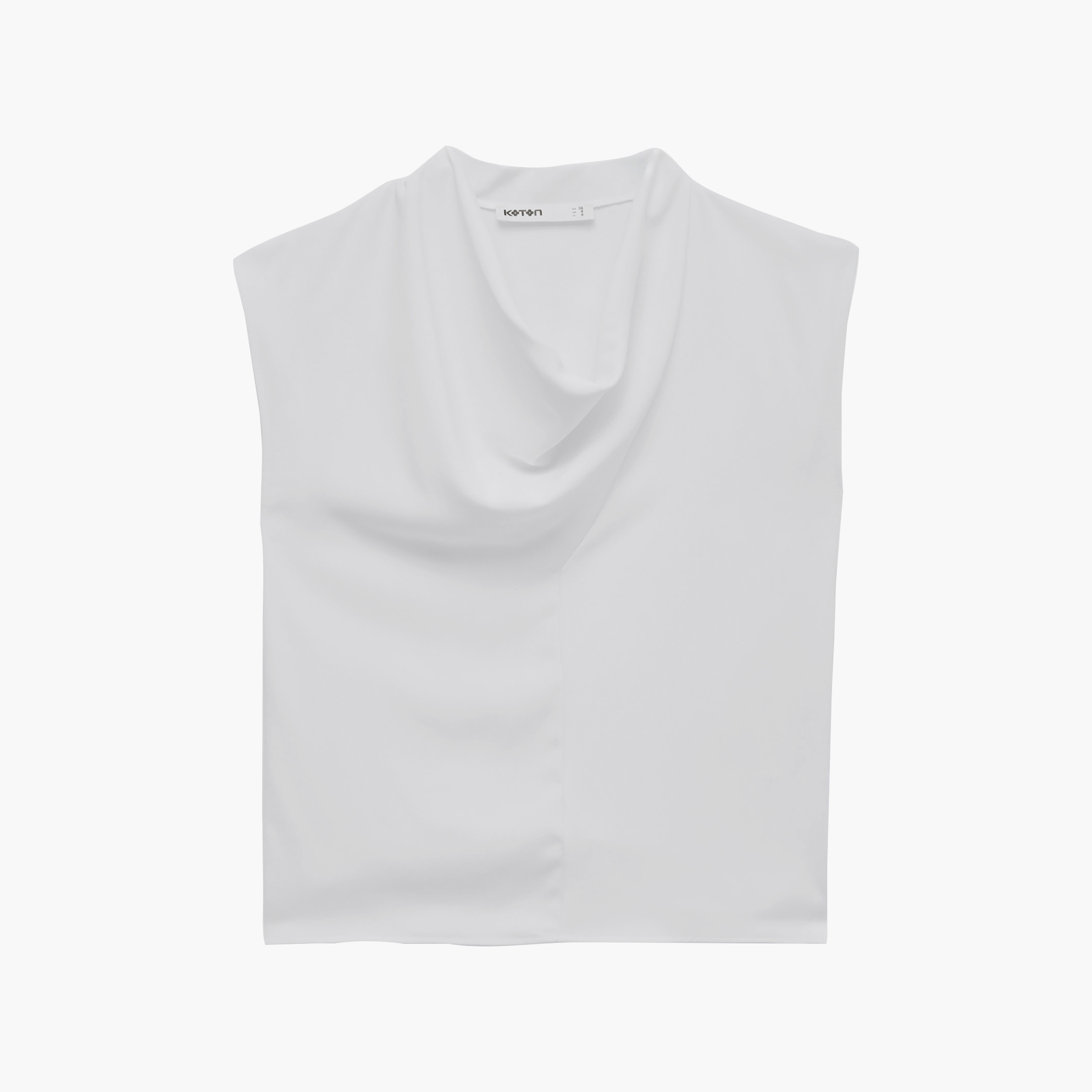 KOTON White Cowl Neck Women's Top-women-clothing-shirtsandblouses-blouses-image-1