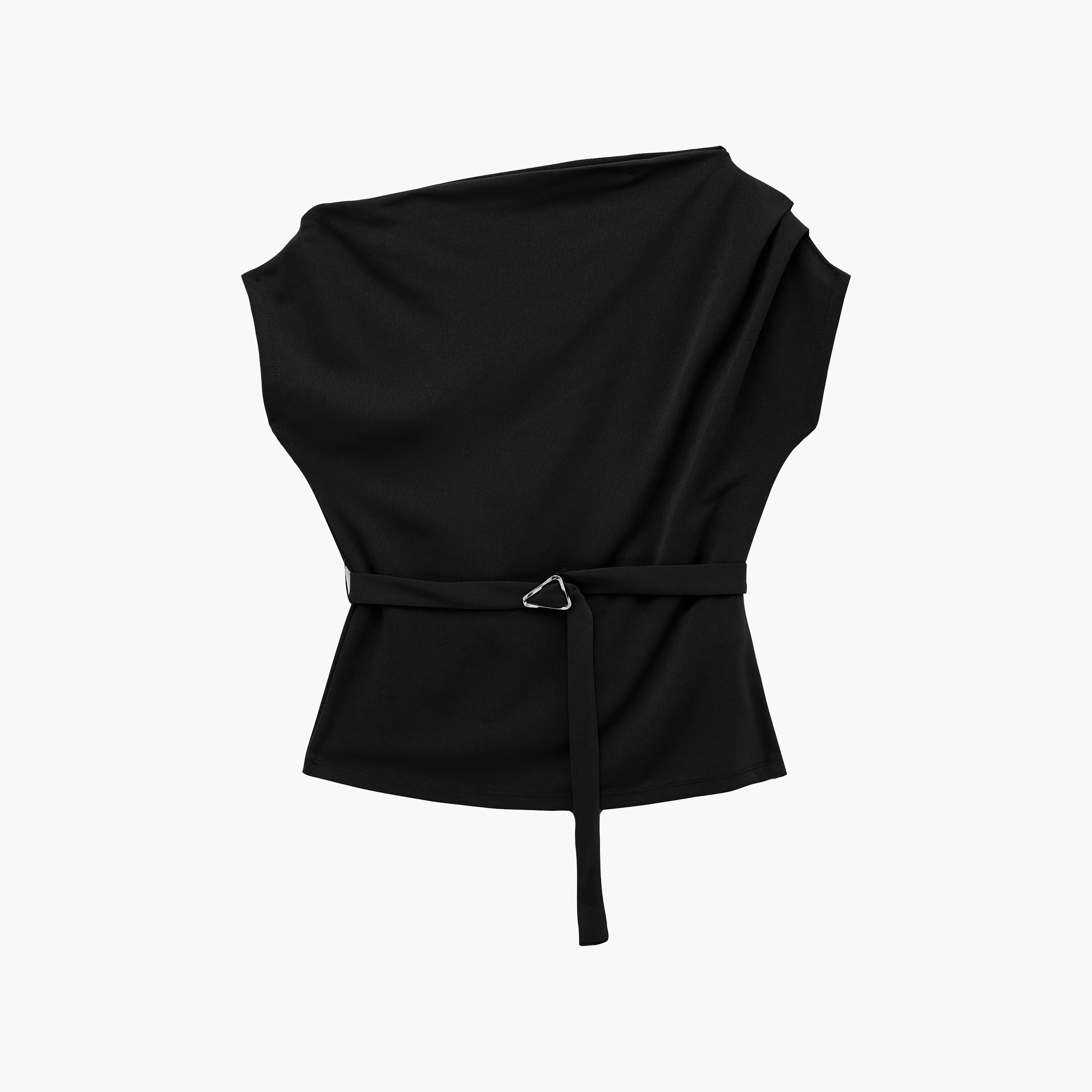 KOTON Crepe Asymmetric Neck Women's Peplum Top-women-clothing-shirtsandblouses-blouses-image-1