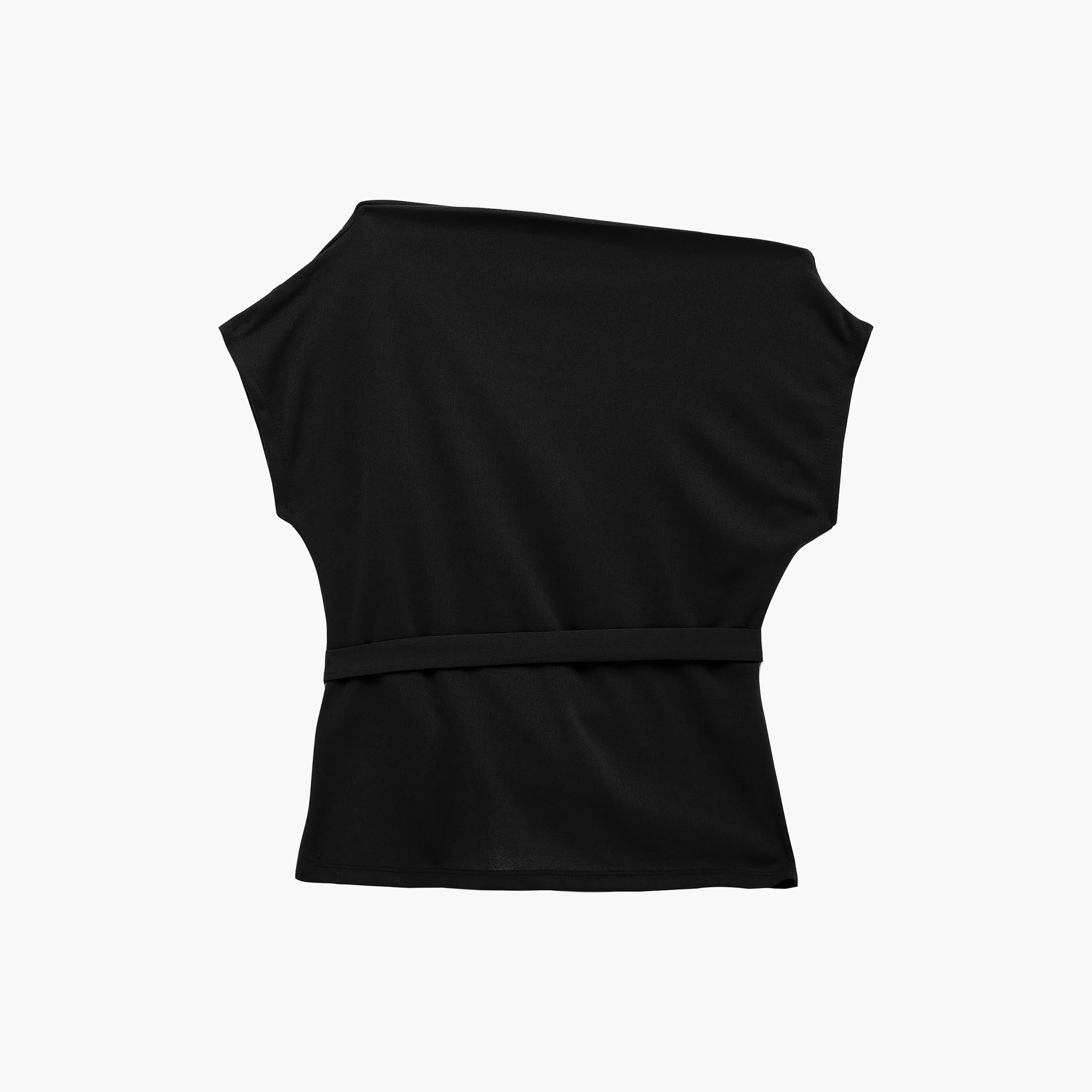 KOTON Crepe Asymmetric Neck Women's Peplum Top-women-clothing-shirtsandblouses-blouses-image-2
