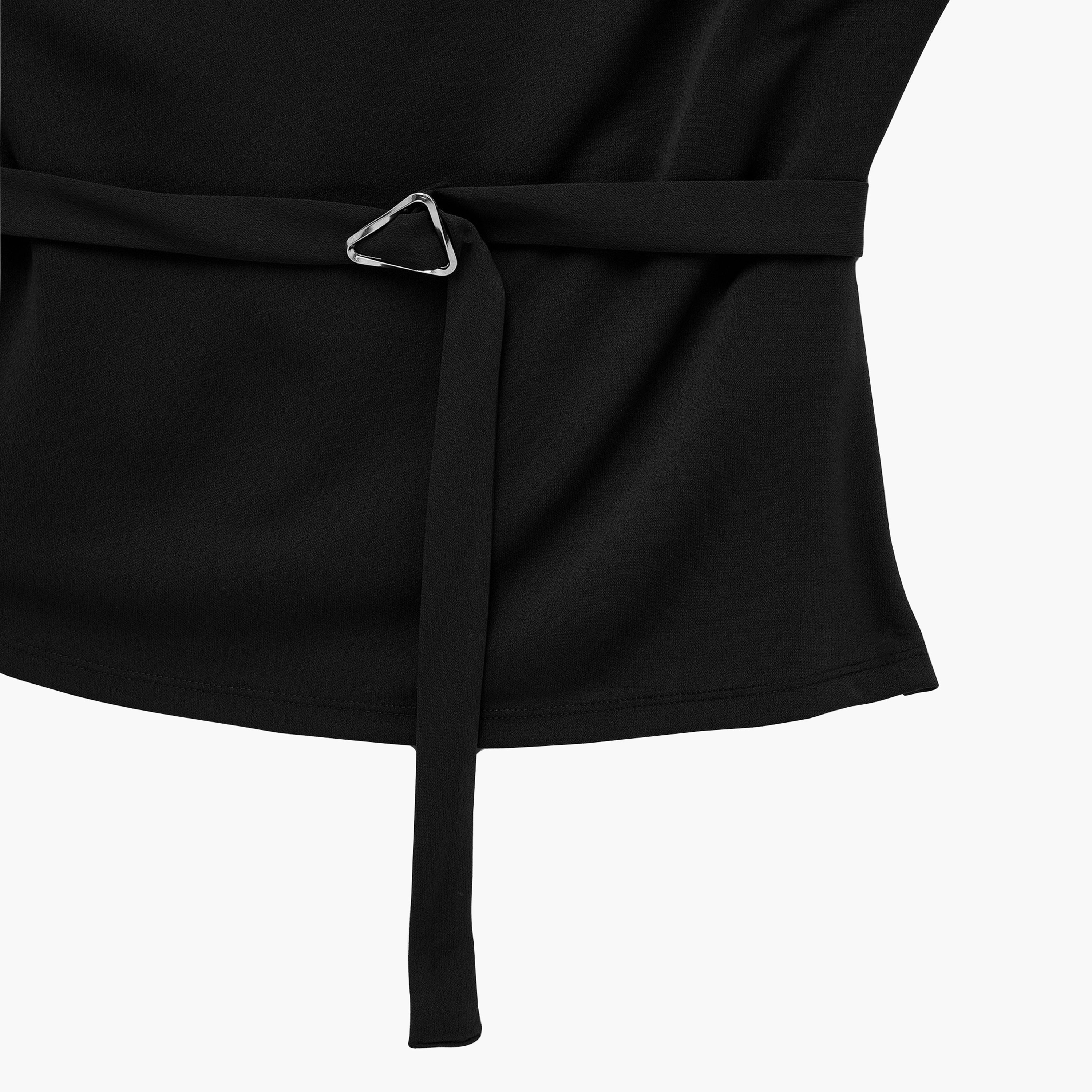 KOTON Crepe Asymmetric Neck Women's Peplum Top-women-clothing-shirtsandblouses-blouses-image-3