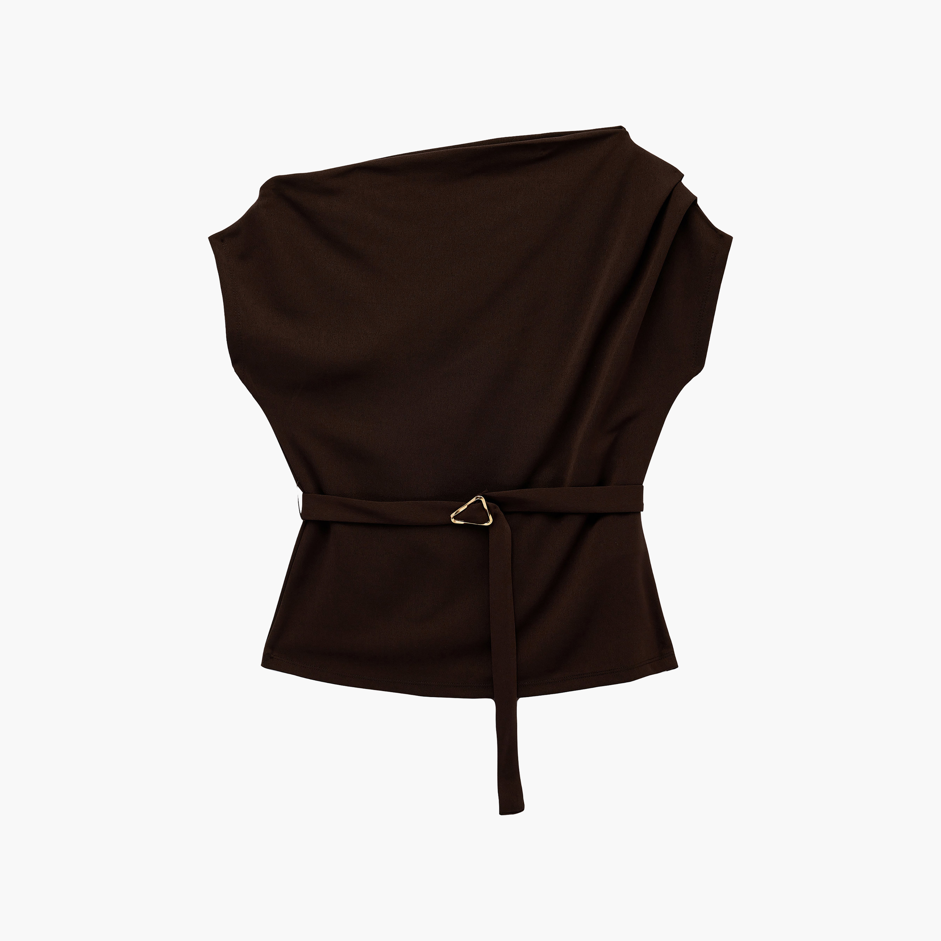 KOTON Crepe Asymmetric Neck Women's Peplum Top-women-clothing-shirtsandblouses-blouses-image-1