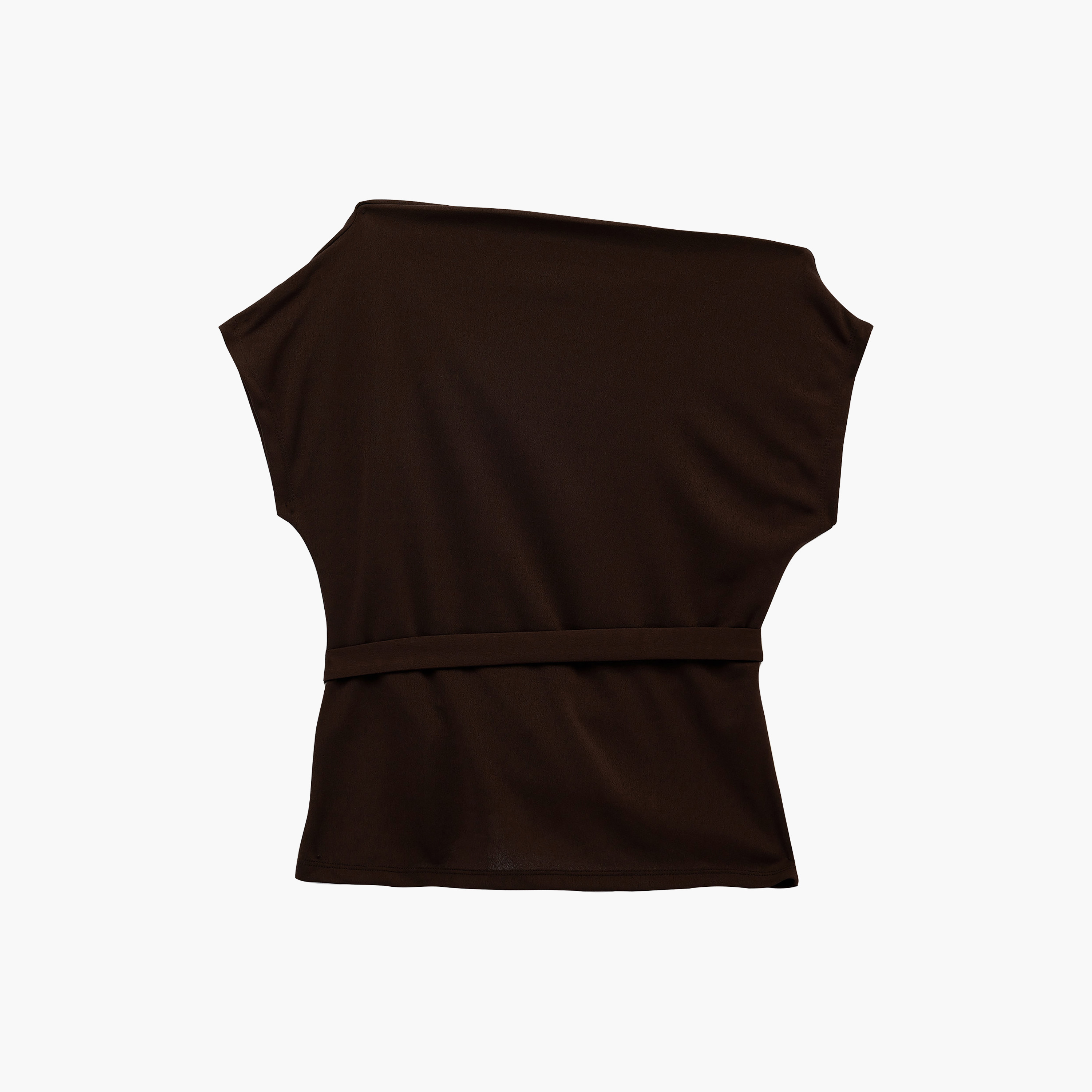 KOTON Crepe Asymmetric Neck Women's Peplum Top-women-clothing-shirtsandblouses-blouses-image-2