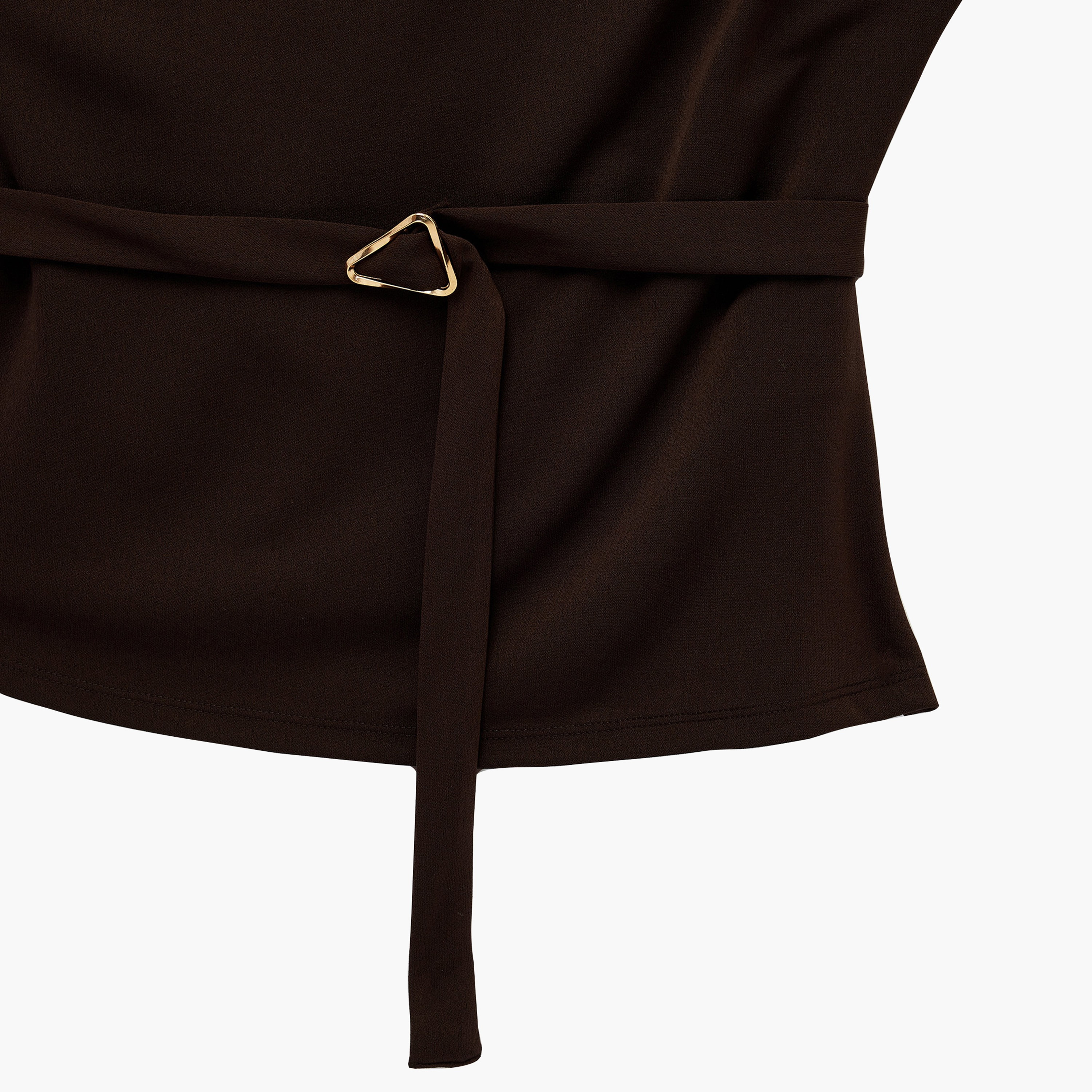 KOTON Crepe Asymmetric Neck Women's Peplum Top-women-clothing-shirtsandblouses-blouses-image-3
