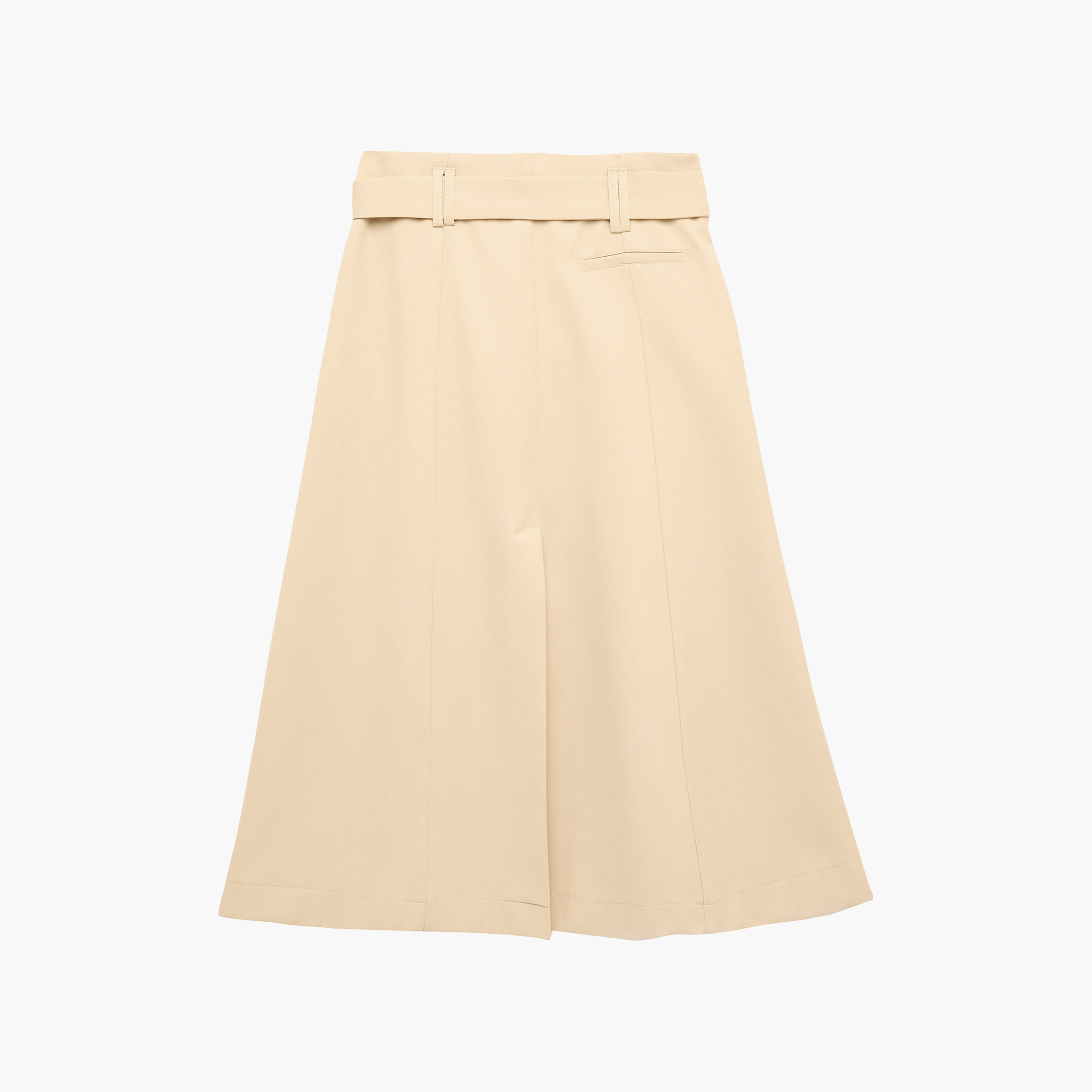 KOTON Beige High-Rise A-Line Women's Skirt-women-clothing-skirts-image-2