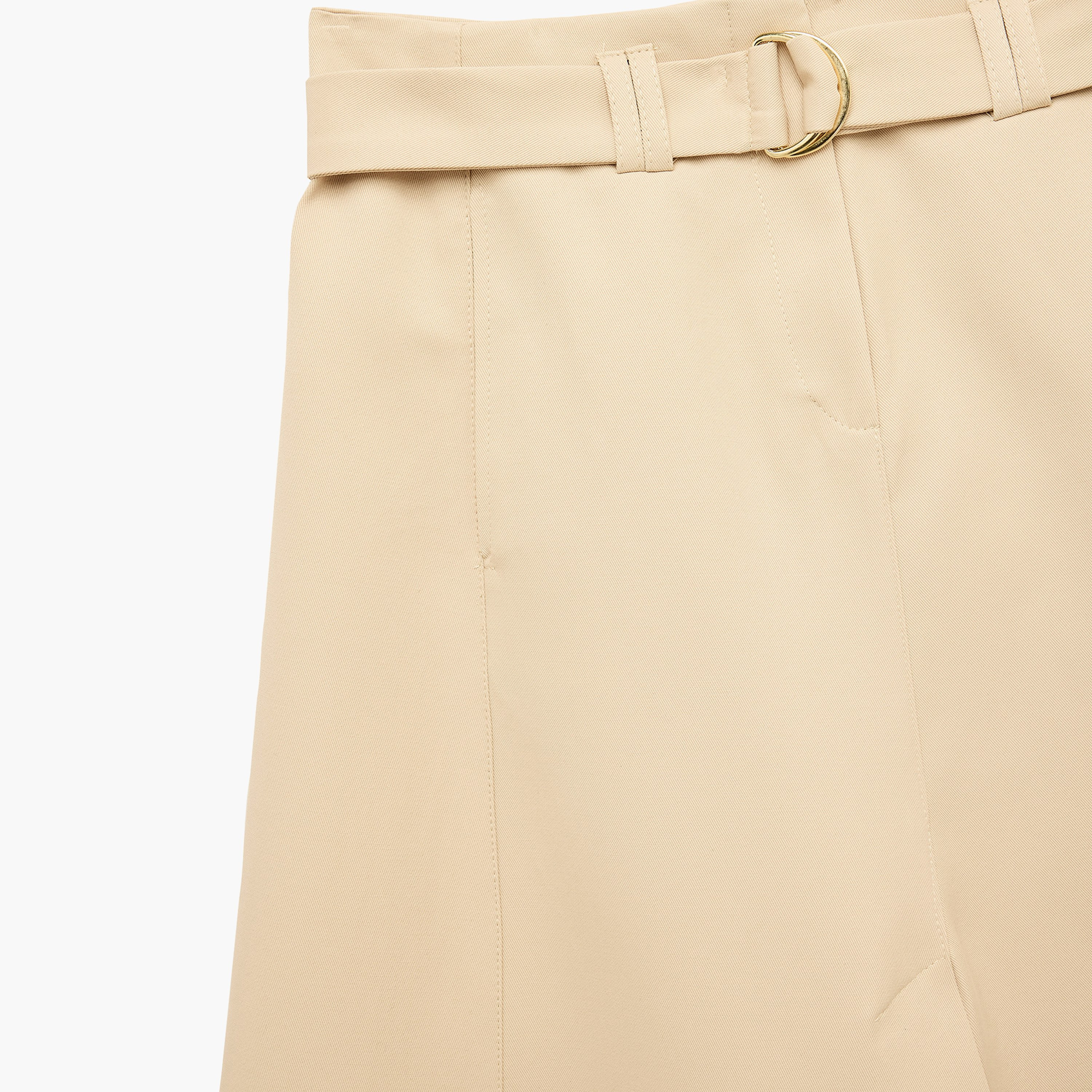 KOTON Beige High-Rise A-Line Women's Skirt-women-clothing-skirts-image-3