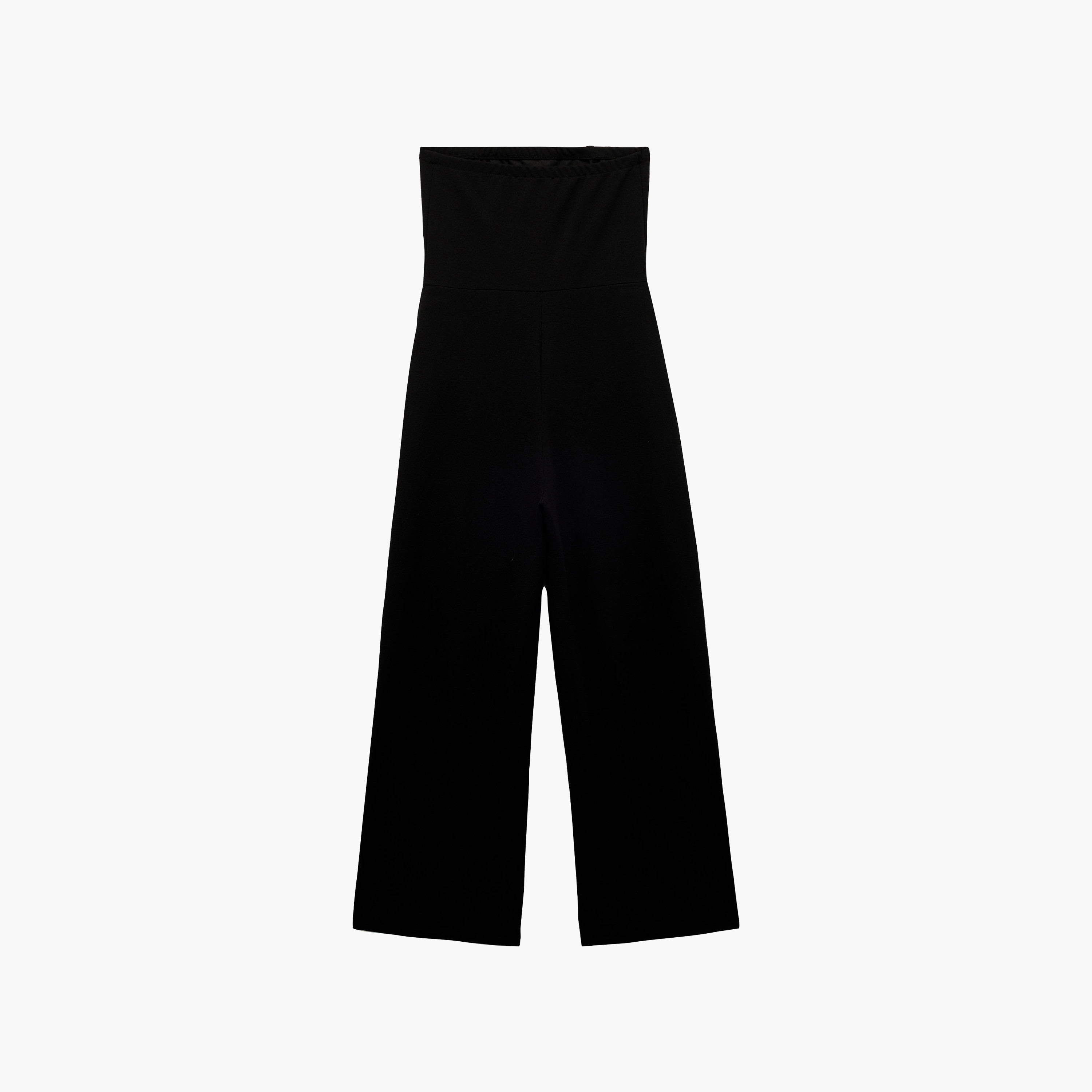 جمبسوت كب (بدون حمالات) حريمي باللون الأسود من كوتون-women-clothing-jumpsuits-image-5