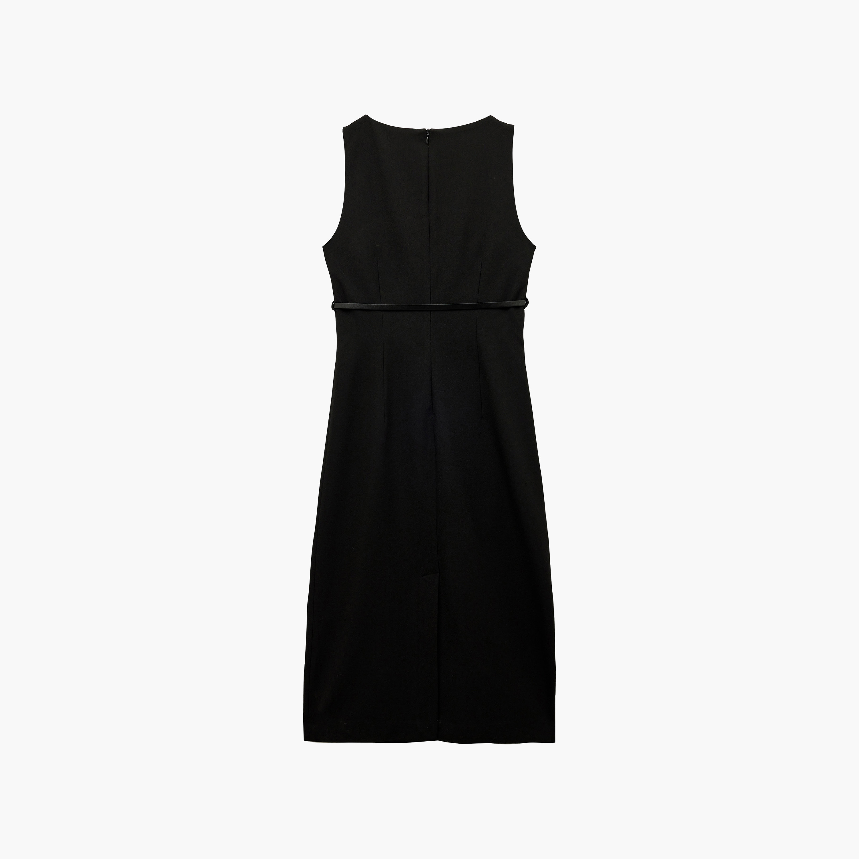 KOTON Black Sheath Women's Midi Dress-women-clothing-dresses-image-5