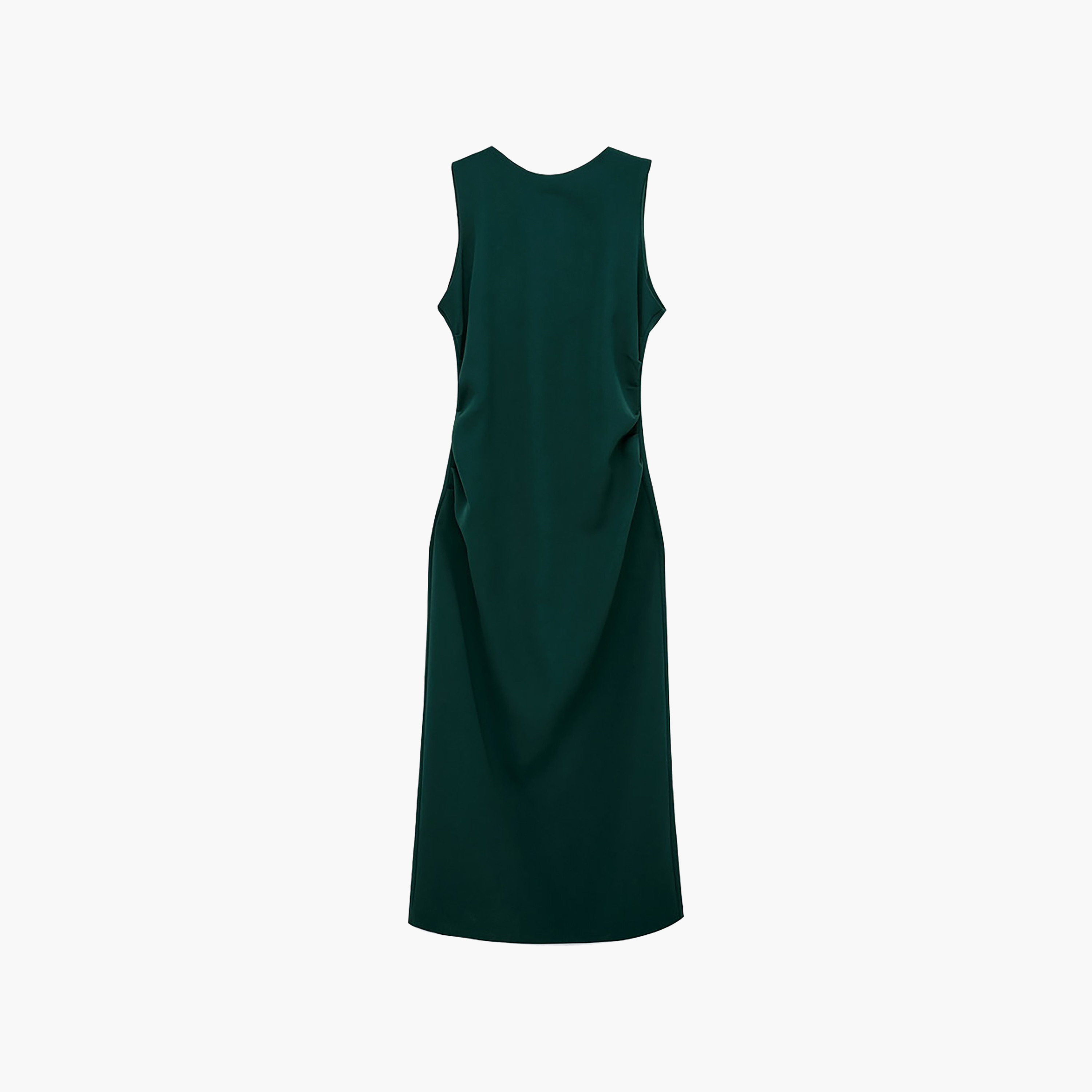 فستان ميدي حريمي بقصة مستقيمة (كولوم) باللون الأخضر من كوتون-women-clothing-dresses-image-5
