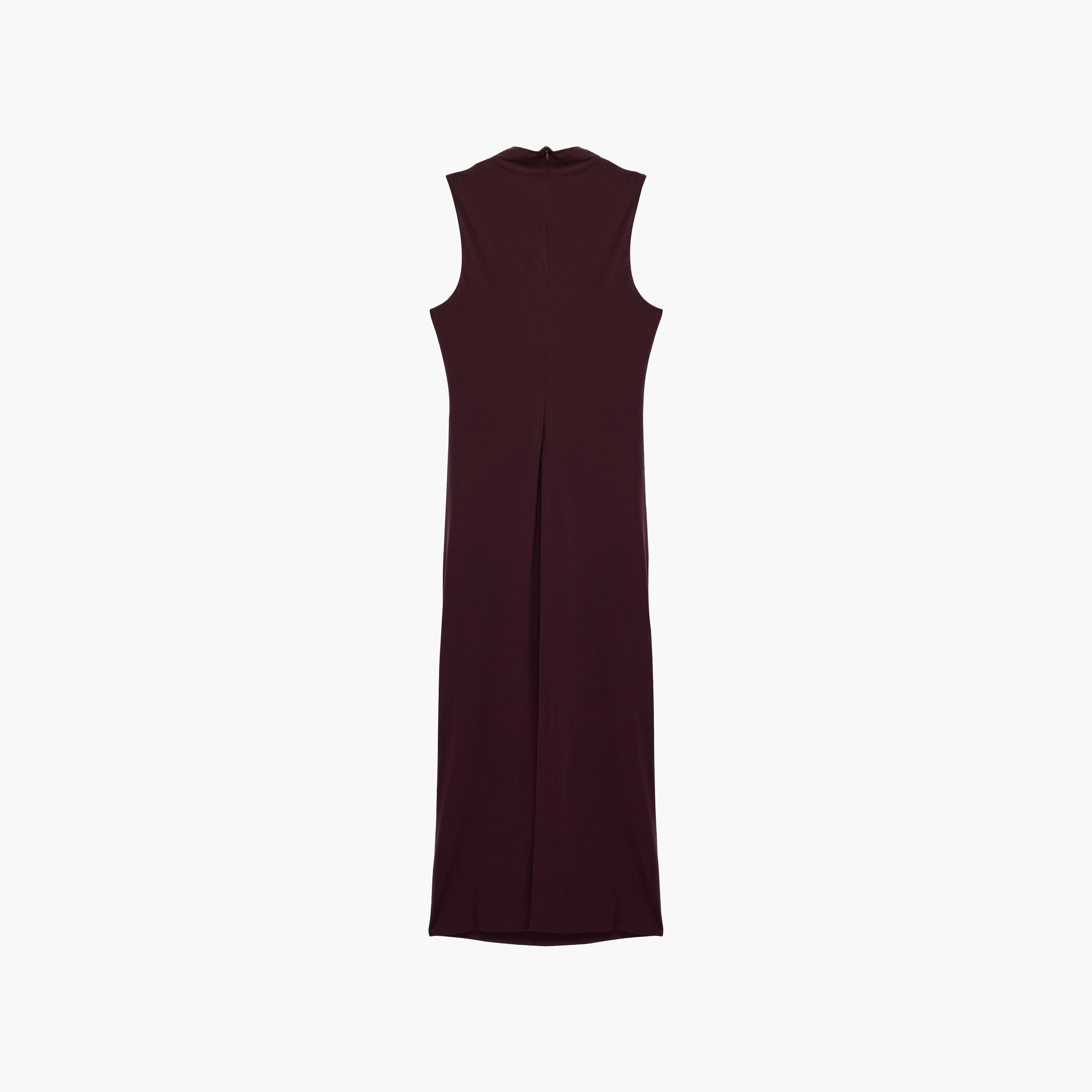 KOTON Ruched High Neck Column Women's Midi Dress-women-clothing-dresses-image-2