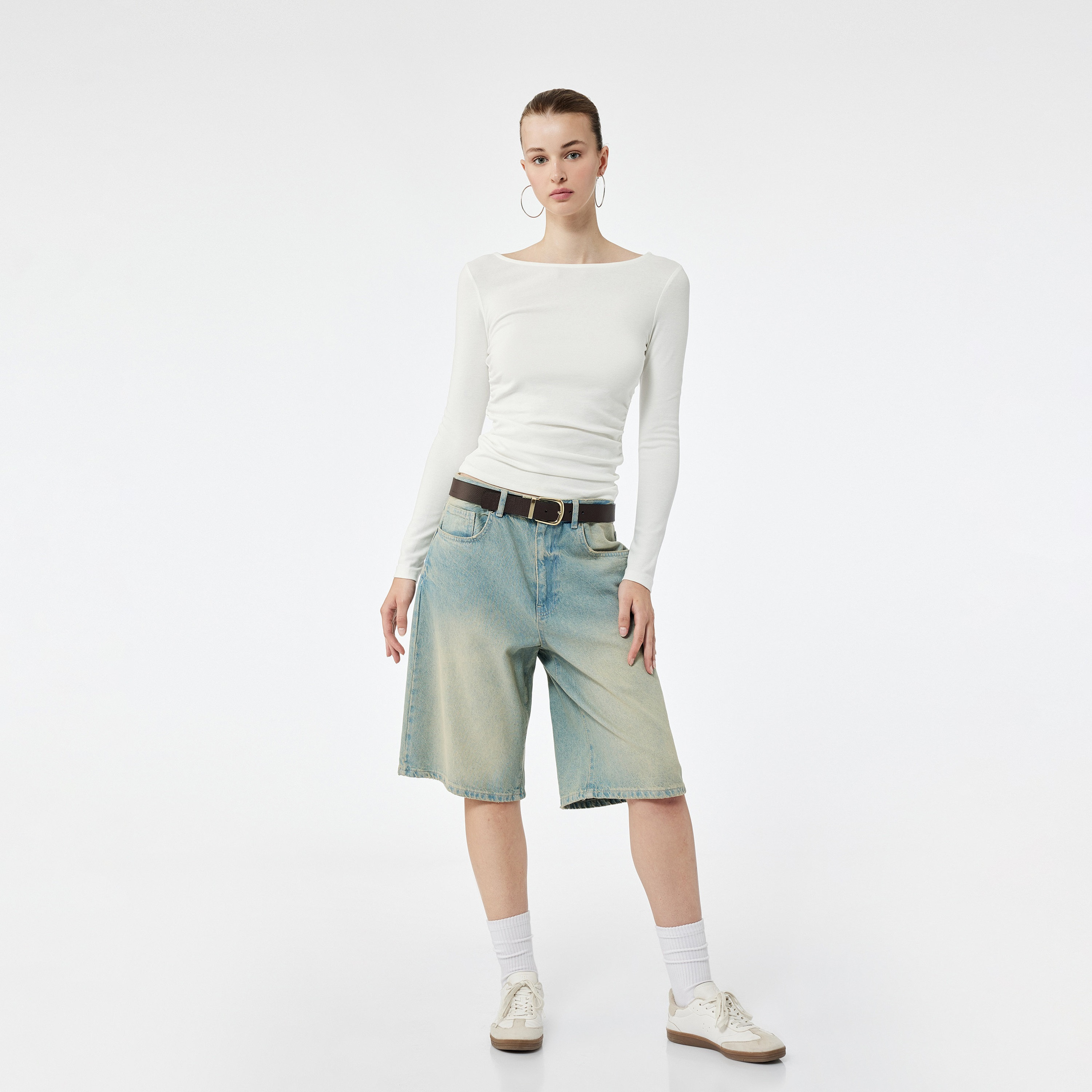 KOTON White Women's Top-women-clothing-shirtsandblouses-blouses-image-2