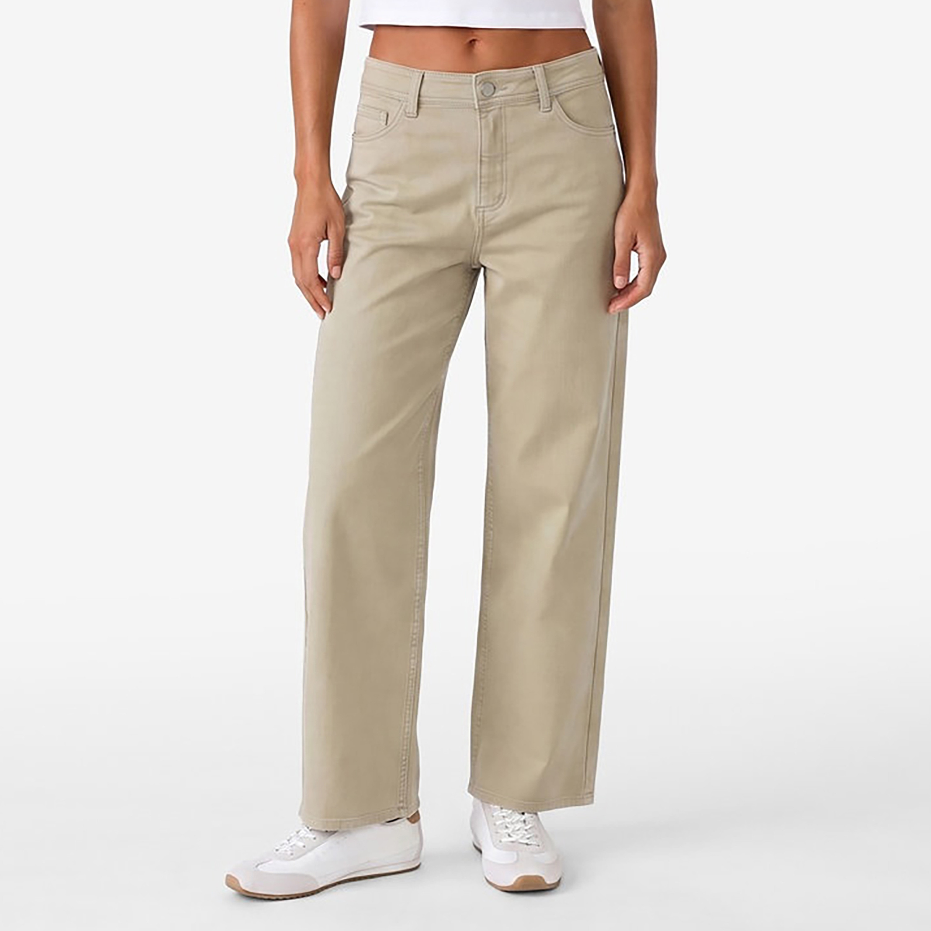 KOTON Relaxed Fit Mid-Rise Women's Jeans-women-clothing-jeans-image-1
