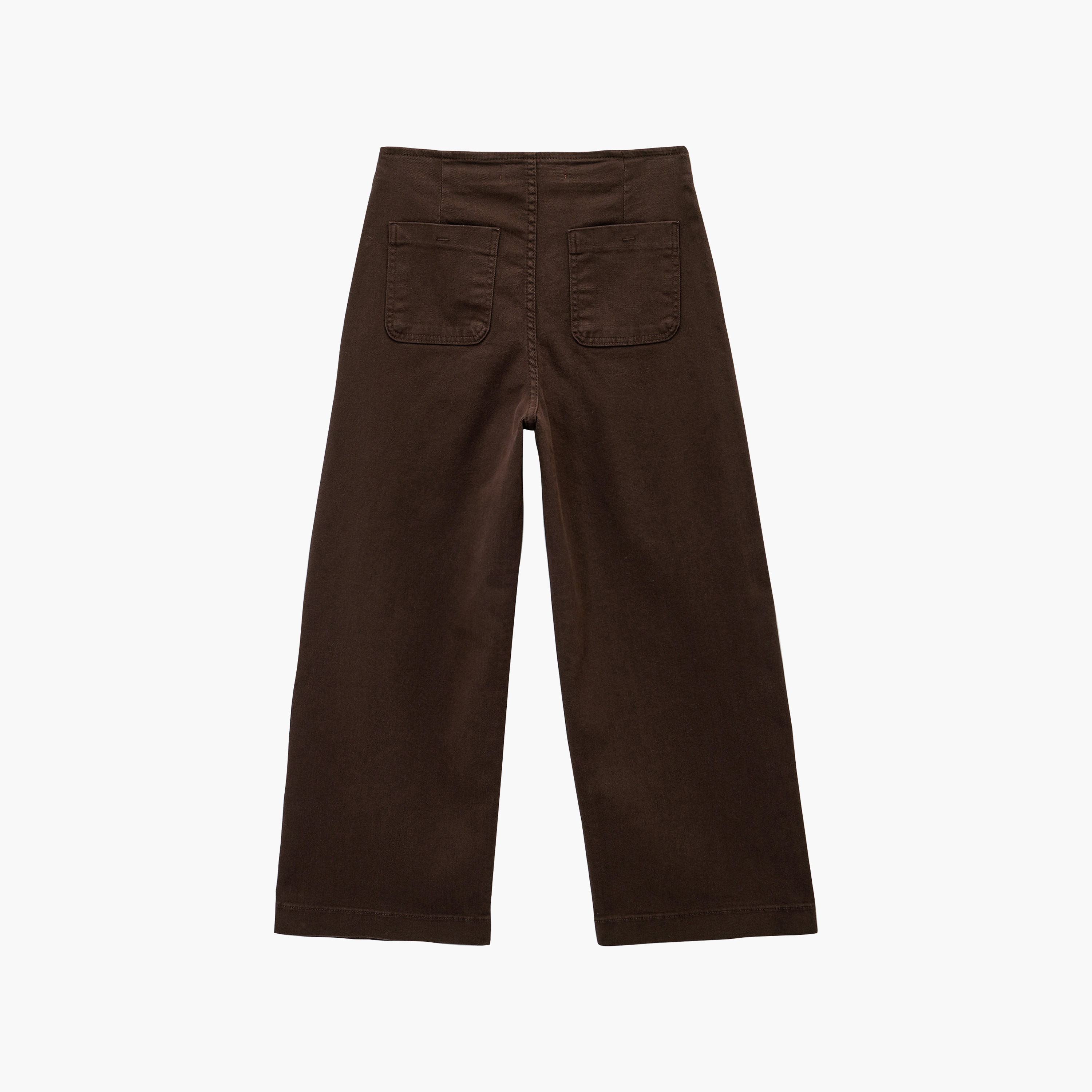 KOTON Dark Brown Straight Women's Trousers-women-clothing-trousers-image-6