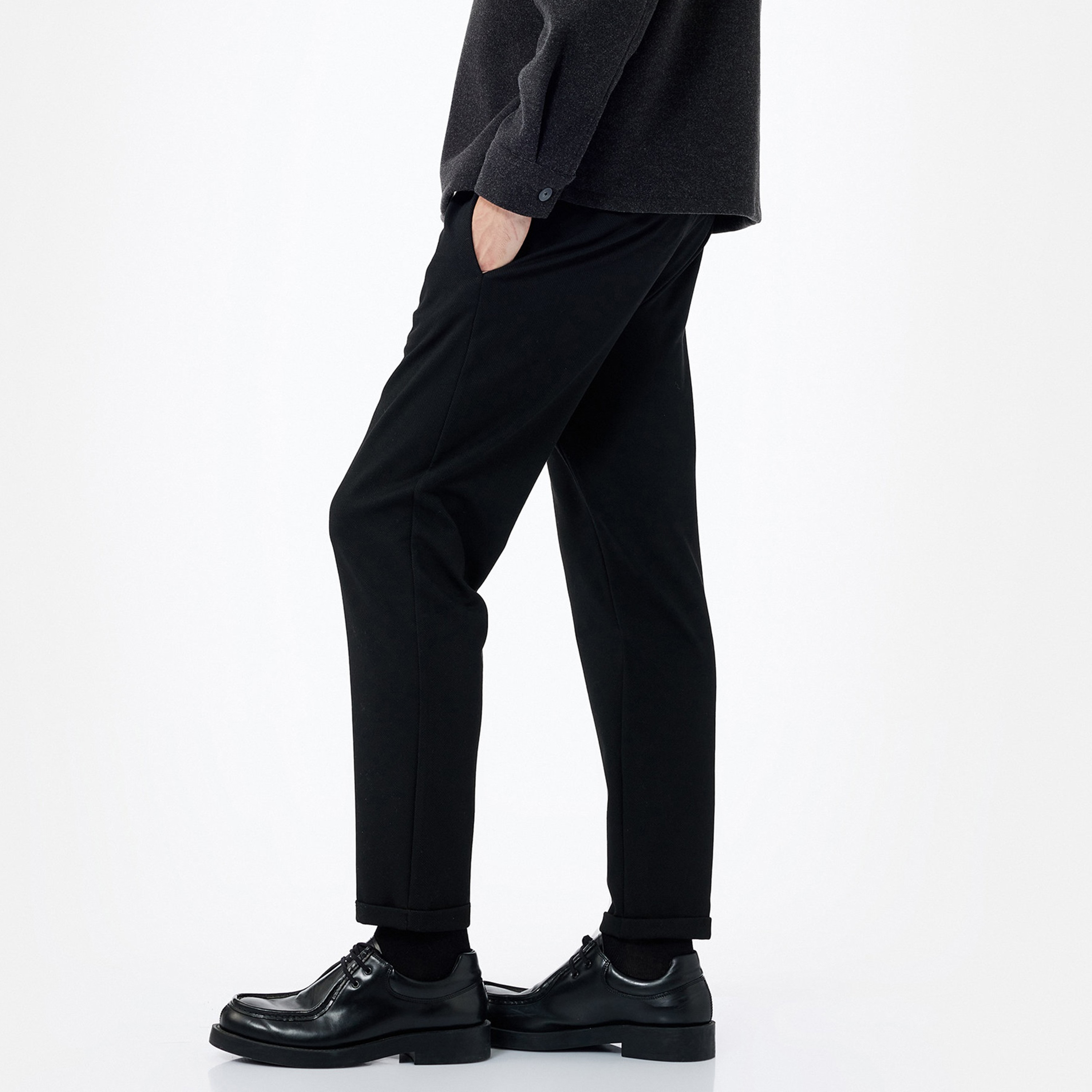 KOTON Regular Fit Mid-Rise Drawstring Waist Men's Trousers-men-clothing-plussize-trousersandchinos-trousers-image-4