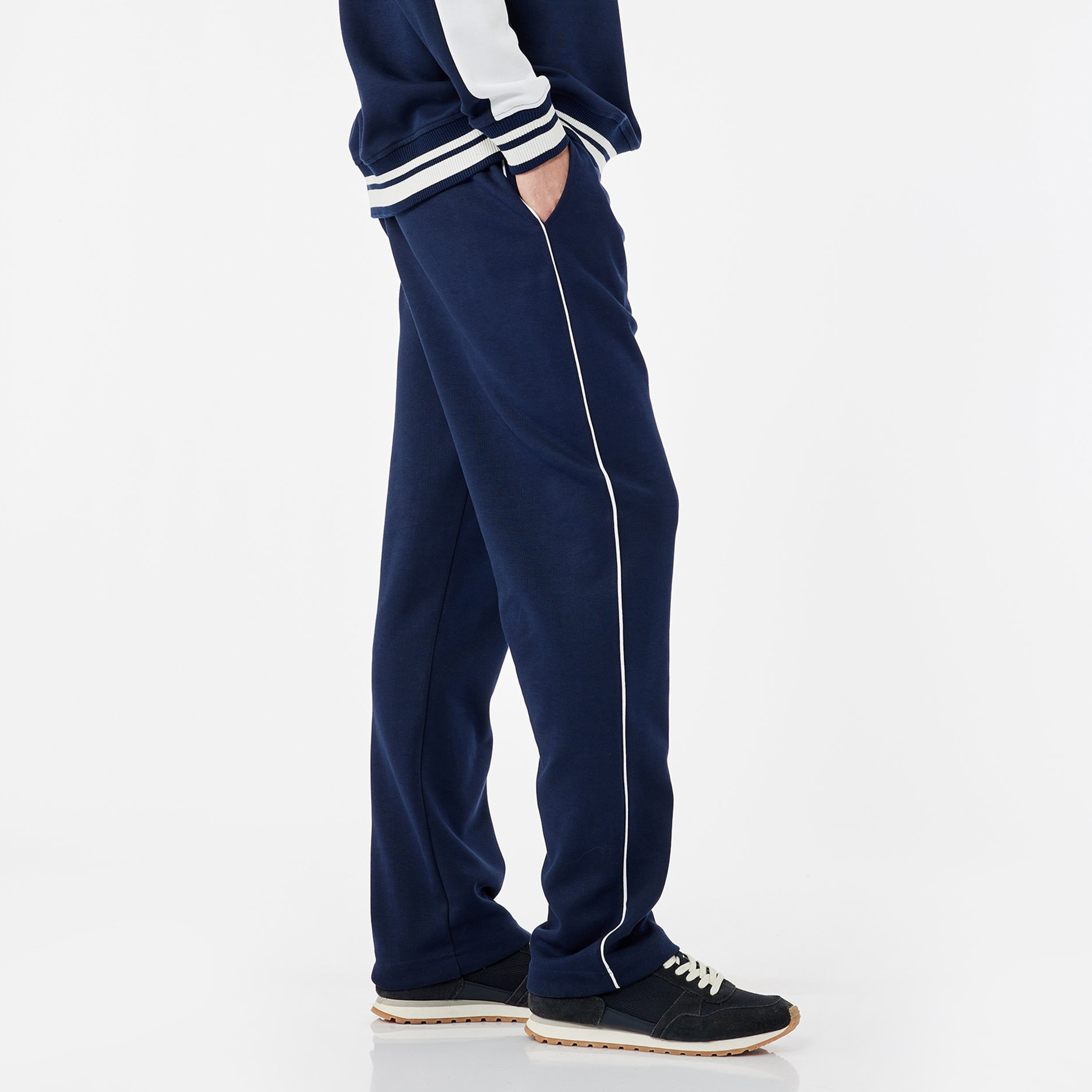 KOTON Regular Fit Mid-Rise Drawstring Waist Men's Sweatpants-men-clothing-joggers-image-1