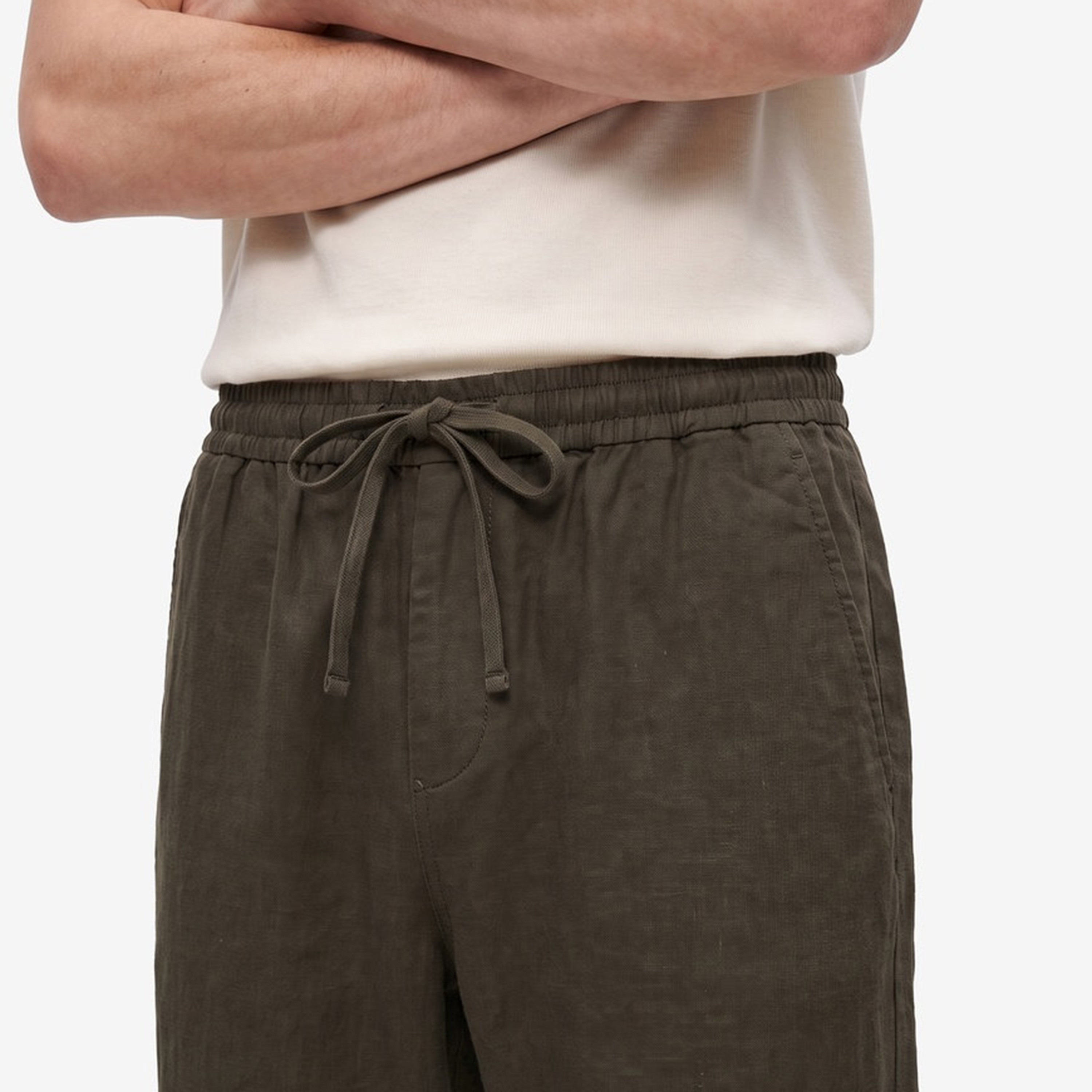 KOTON Regular Fit Mid-Rise Drawstring Waist Men's Trousers-men-clothing-plussize-trousersandchinos-trousers-image-3