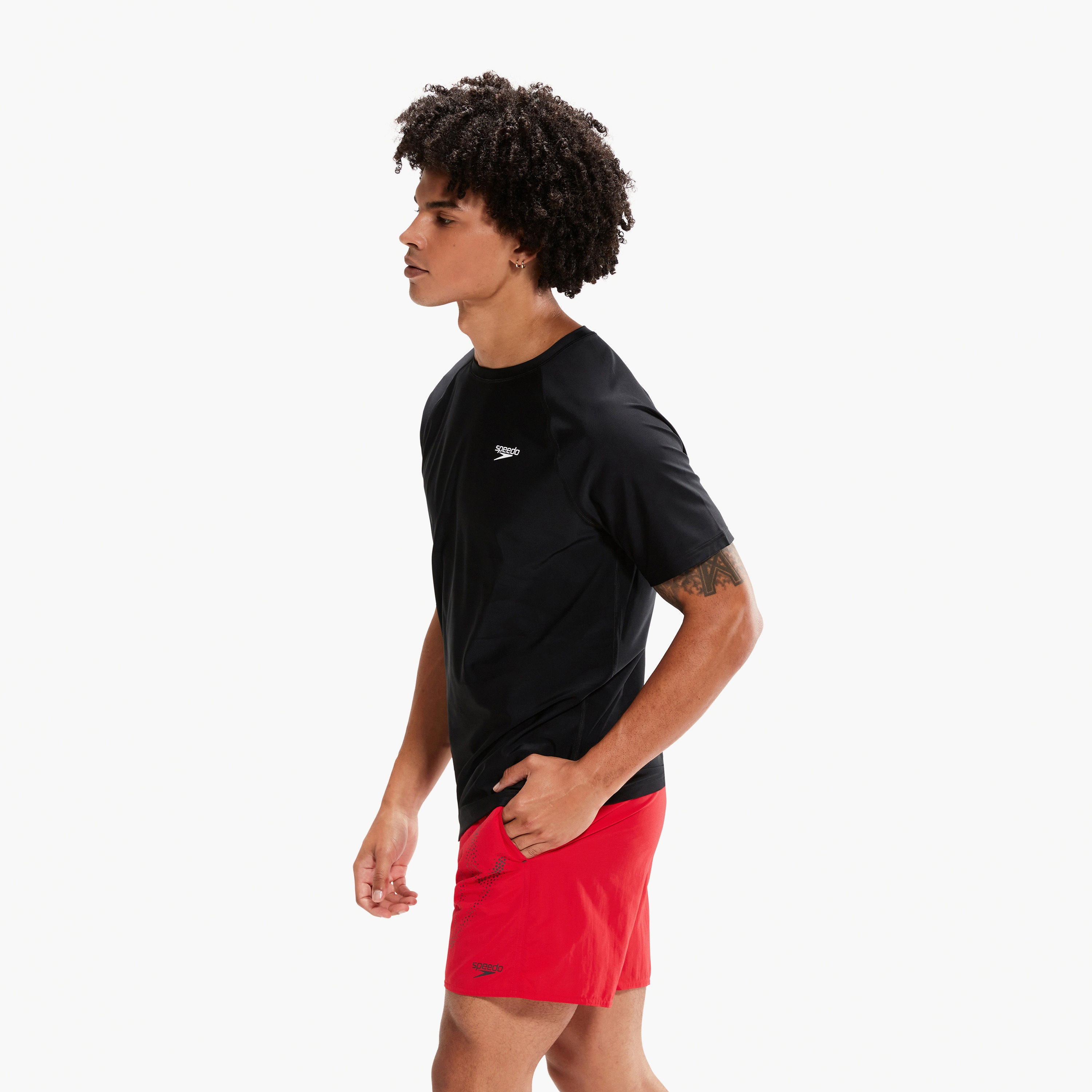 Speedo Essential Short Sleeve Swim Tee, Adult Men-men-clothing-sportswearandactivewear-tshirtsandpolos-image-3