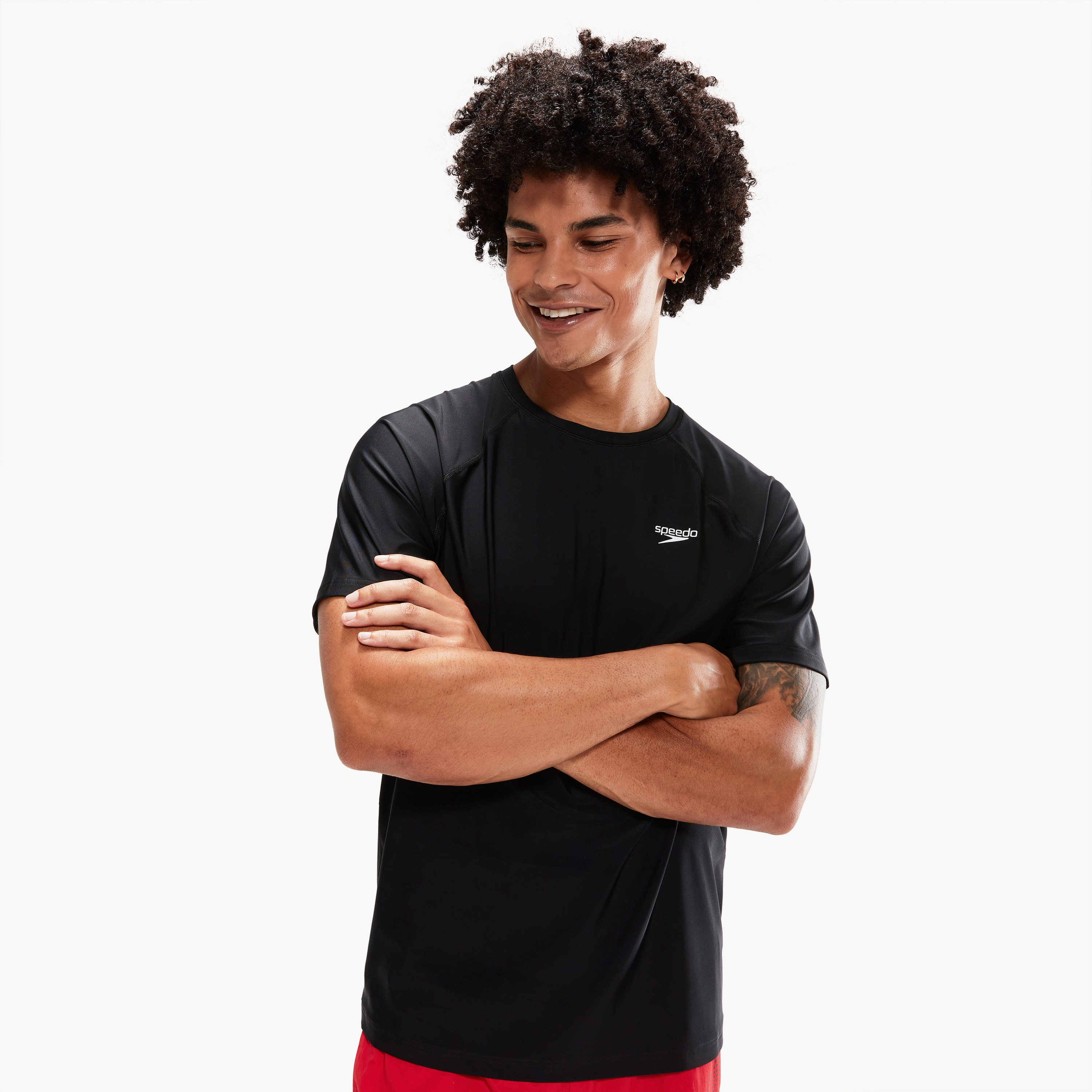 Speedo Essential Short Sleeve Swim Tee, Adult Men-men-clothing-sportswearandactivewear-tshirtsandpolos-image-4
