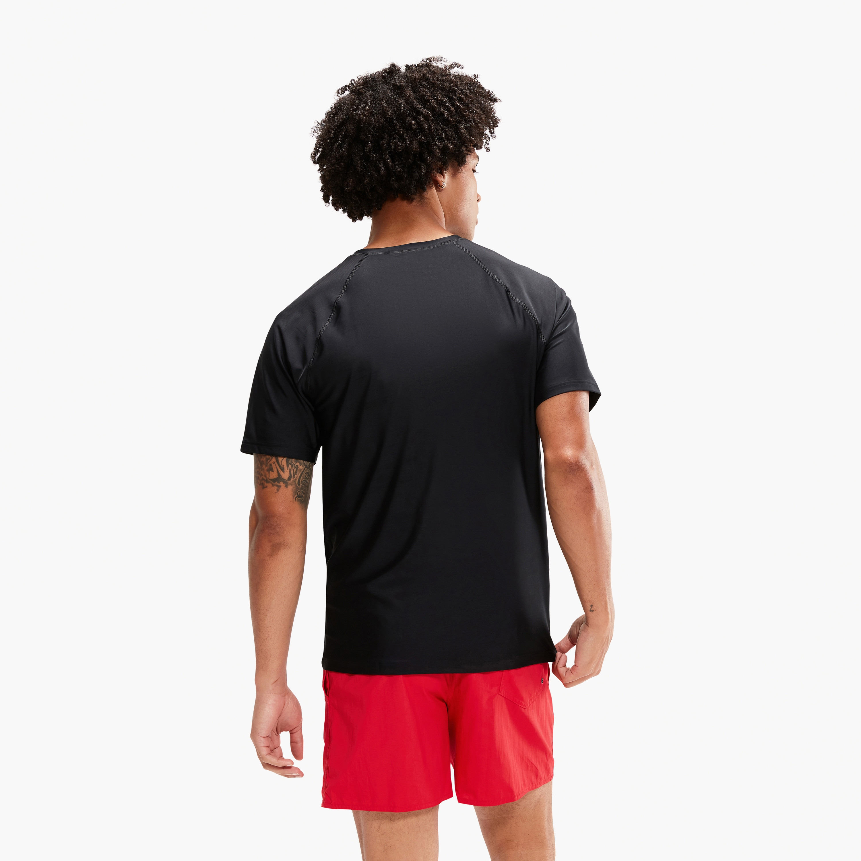 تي شيرت السباحة بأكمام قصيرة أساسي من سبيدو، للرجال البالغين-men-clothing-sportswearandactivewear-tshirtsandpolos-image-5