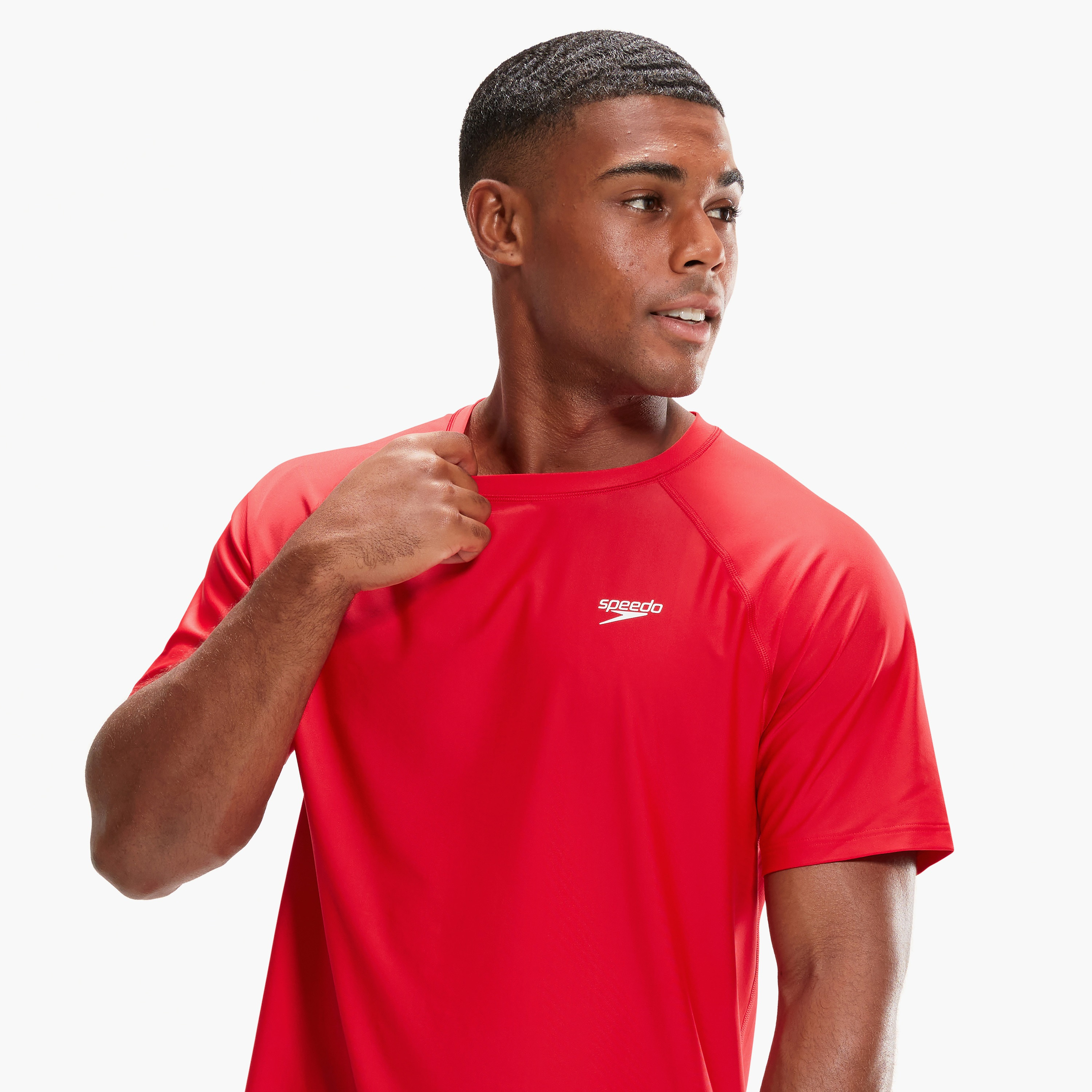 تي شيرت السباحة بأكمام قصيرة أساسي من سبيدو، للرجال البالغين-men-clothing-sportswearandactivewear-tshirtsandpolos-image-13