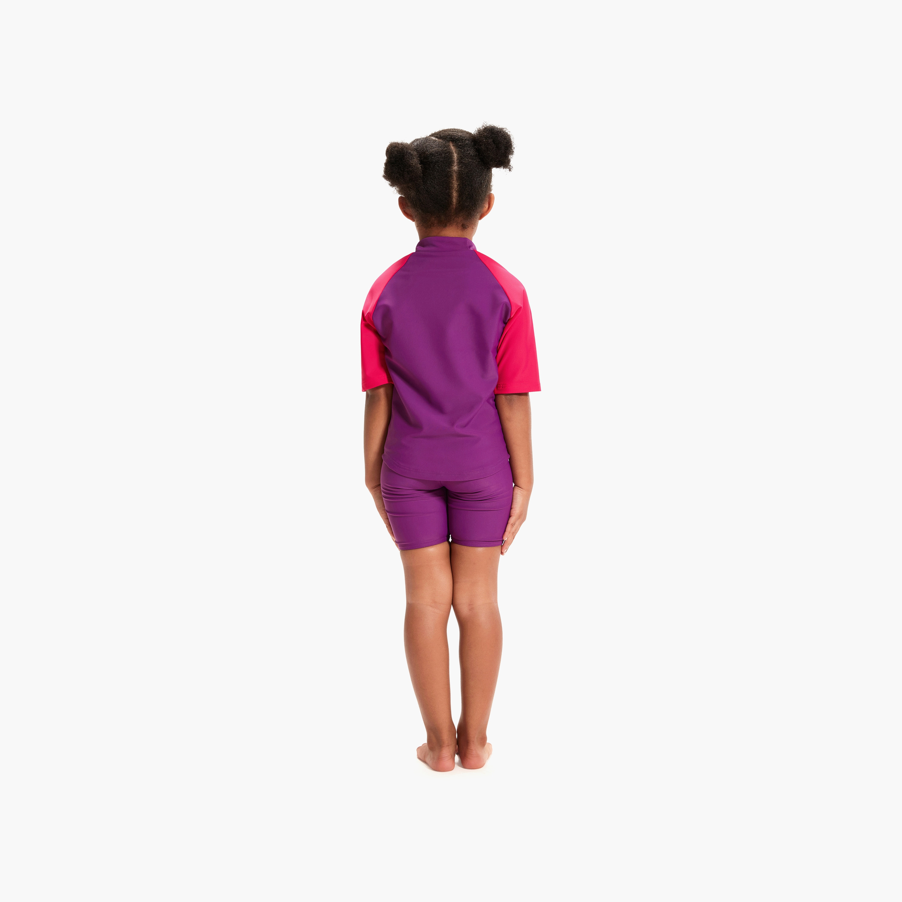 Speedo Girls Learn to Swim Sun Protection Top & Short, Kids Girls, Magic Sangria/Cherry Pink/Sweet Taro-sports-girls-clothing-swimwear-image-5
