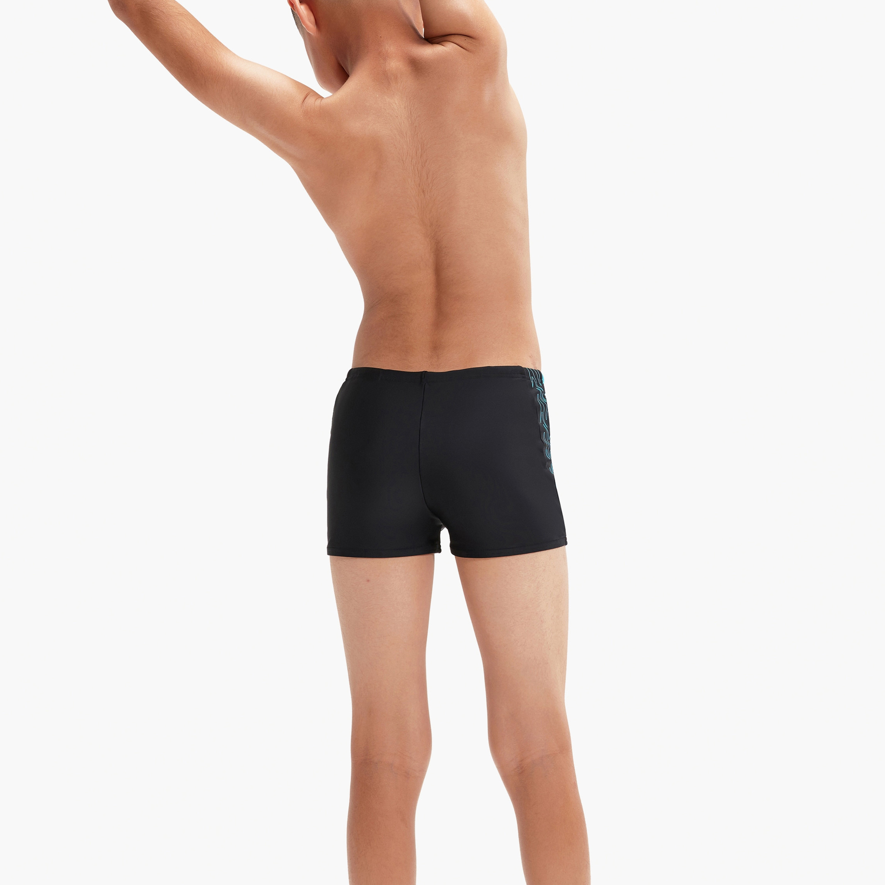 Speedo Hyper Boom Logo Splice Aquashort Kids Boys - Black/Bolt-boys-clothing-sportswear-swimwear-image-3