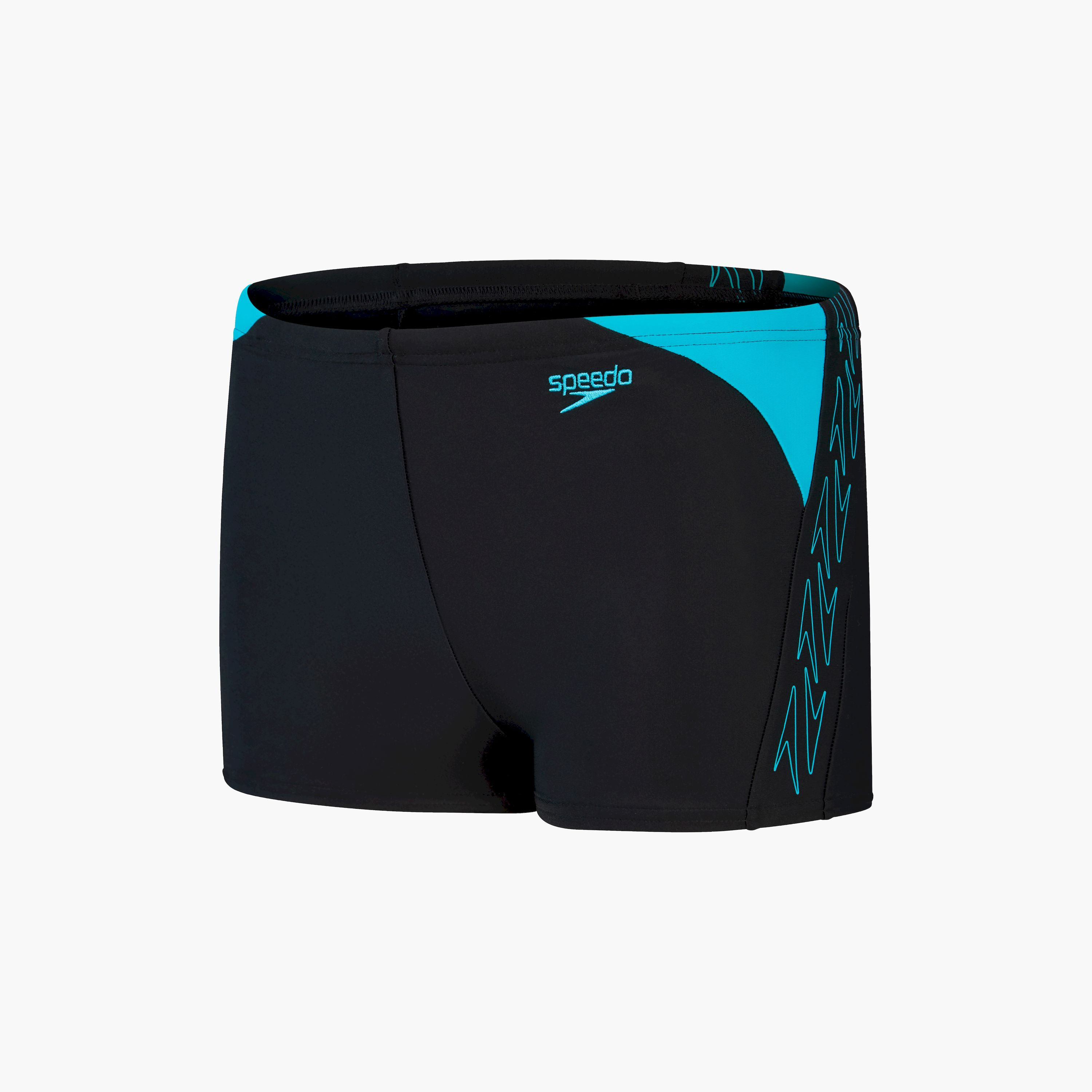 Speedo Hyper Boom Logo Splice Aquashort Kids Boys - Black/Bolt-boys-clothing-sportswear-swimwear-image-8
