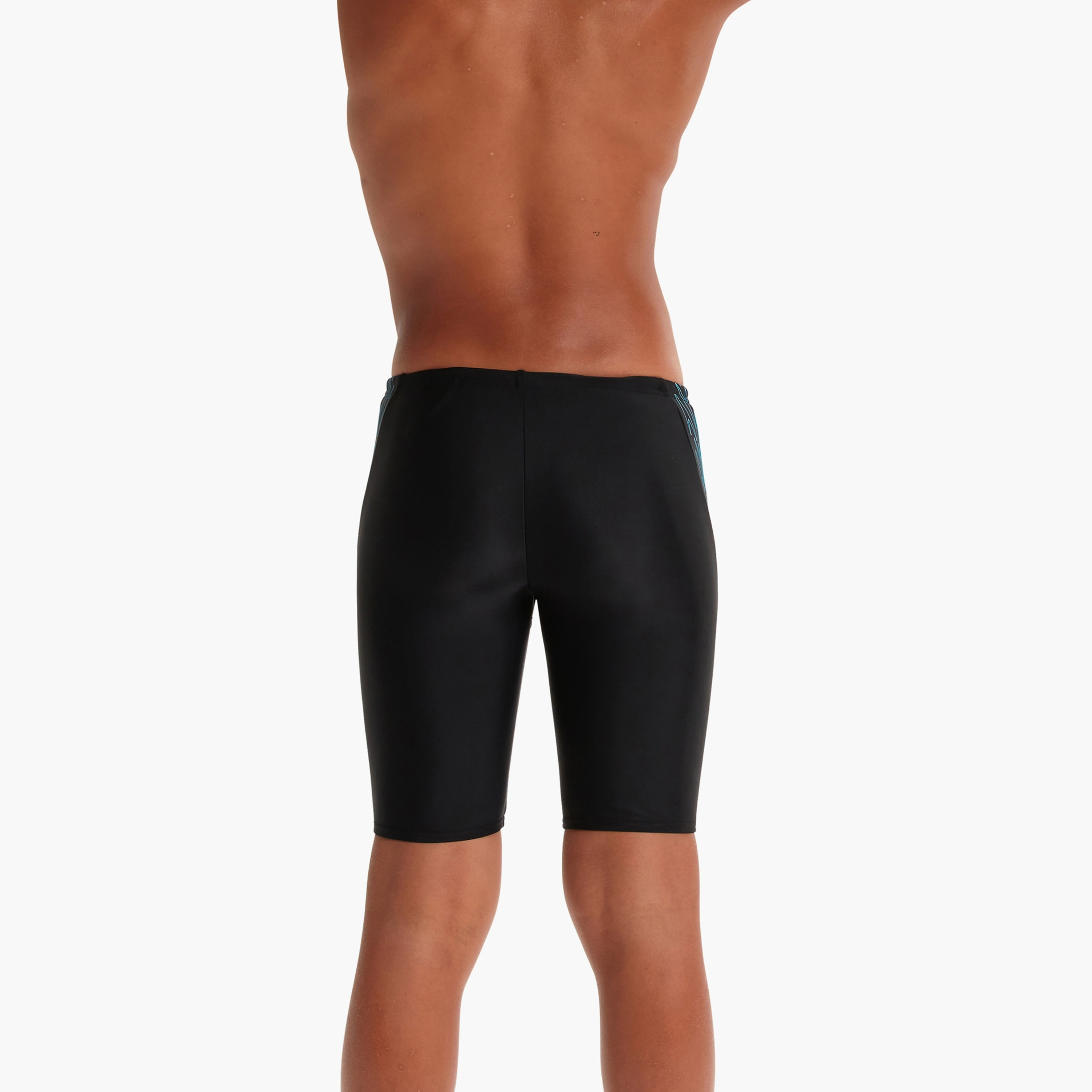 سبيدو هايبر بوم لوجو سبلايس جامر للأطفال من الأولاد - أسود/بولت-boys-clothing-swimwear-image-3