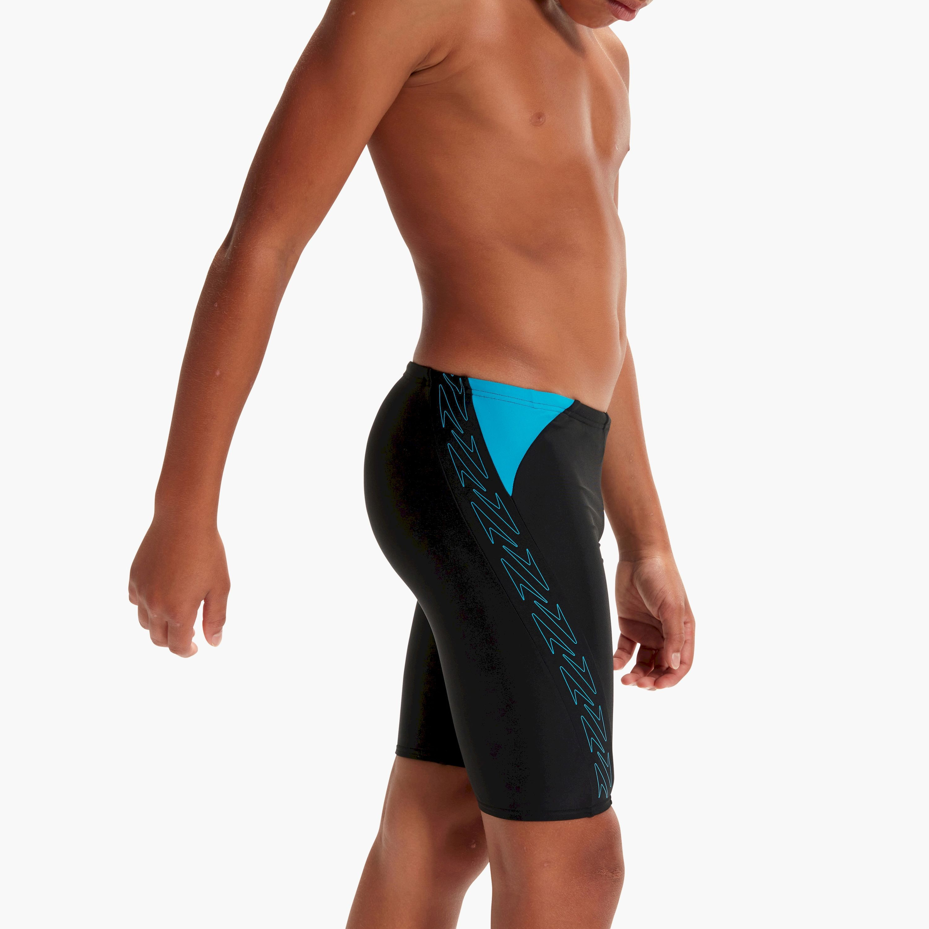 سبيدو هايبر بوم لوجو سبلايس جامر للأطفال من الأولاد - أسود/بولت-boys-clothing-swimwear-image-5