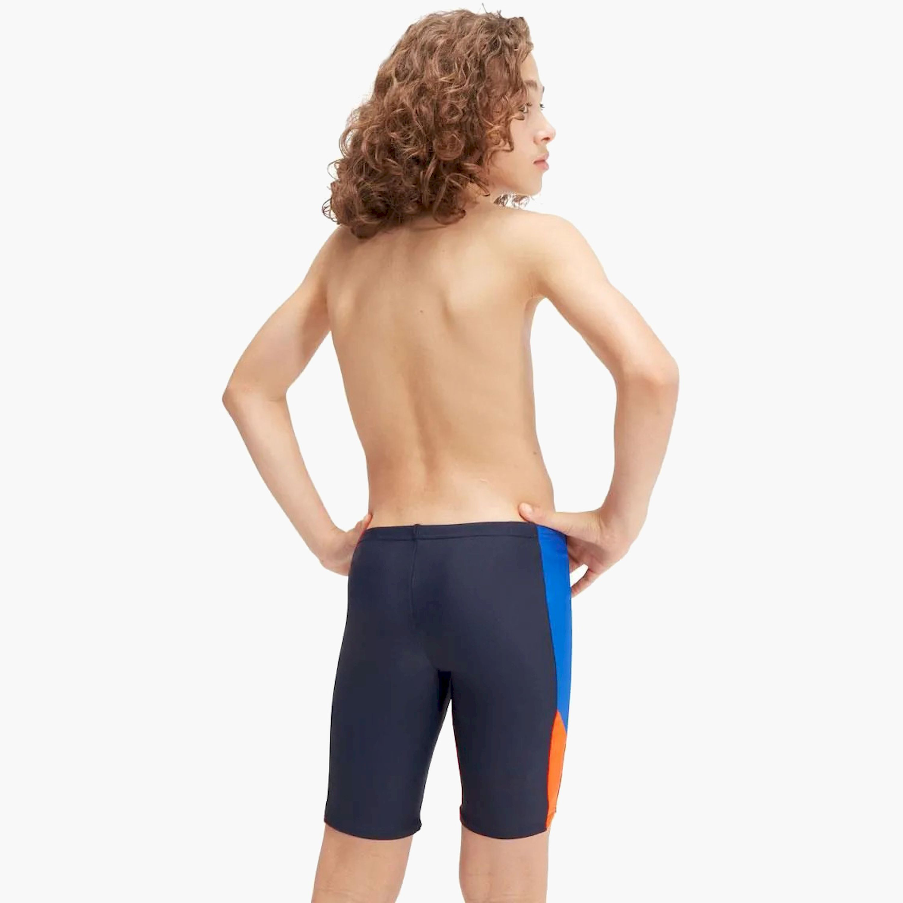 جهاز سبيدو للأولاد للغوص للأطفال الأولاد مع برتقالي بركاني/كوبالت حقيقي-boys-clothing-sportswear-swimwear-image-2