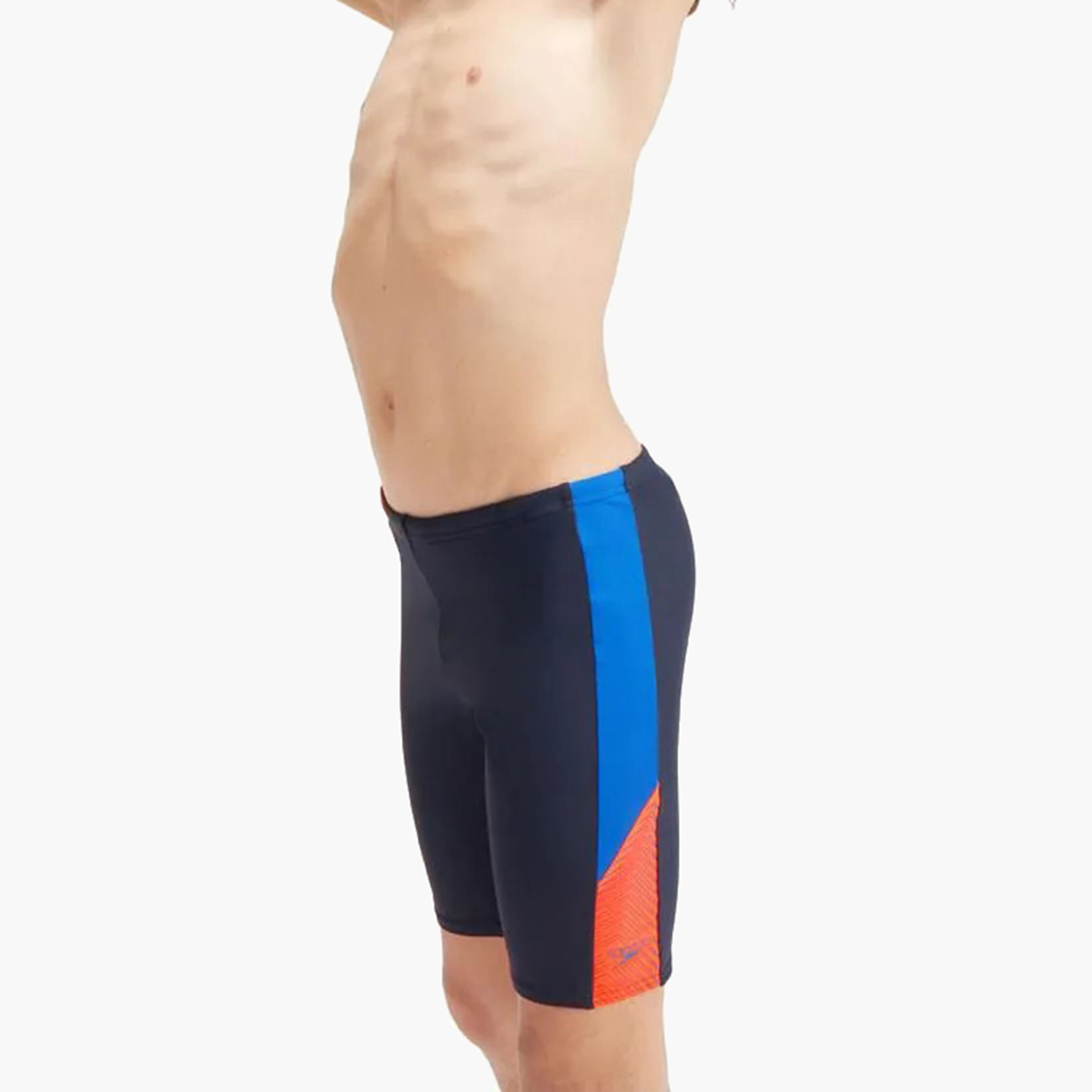 جهاز سبيدو للأولاد للغوص للأطفال الأولاد مع برتقالي بركاني/كوبالت حقيقي-boys-clothing-sportswear-swimwear-image-3