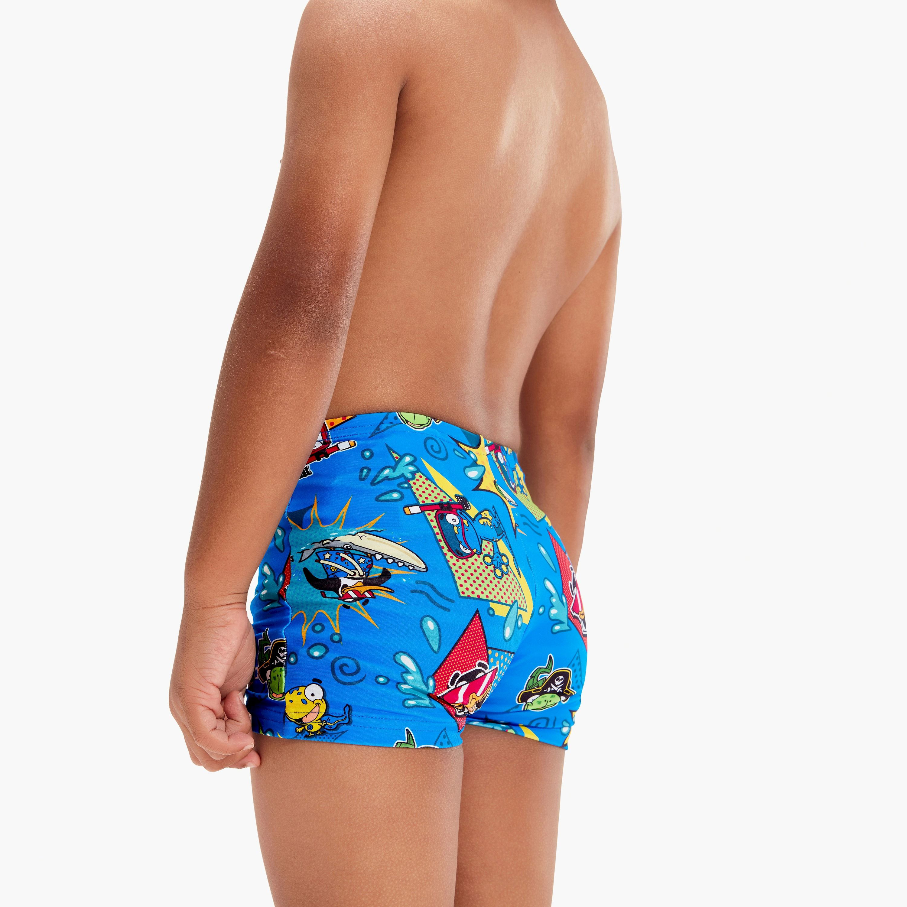 Speedo Infant Digital Allover Aquashort, Baby, Bondi/Canary/Cherry Pink-baby-boys-clothing-swimwear-image-5