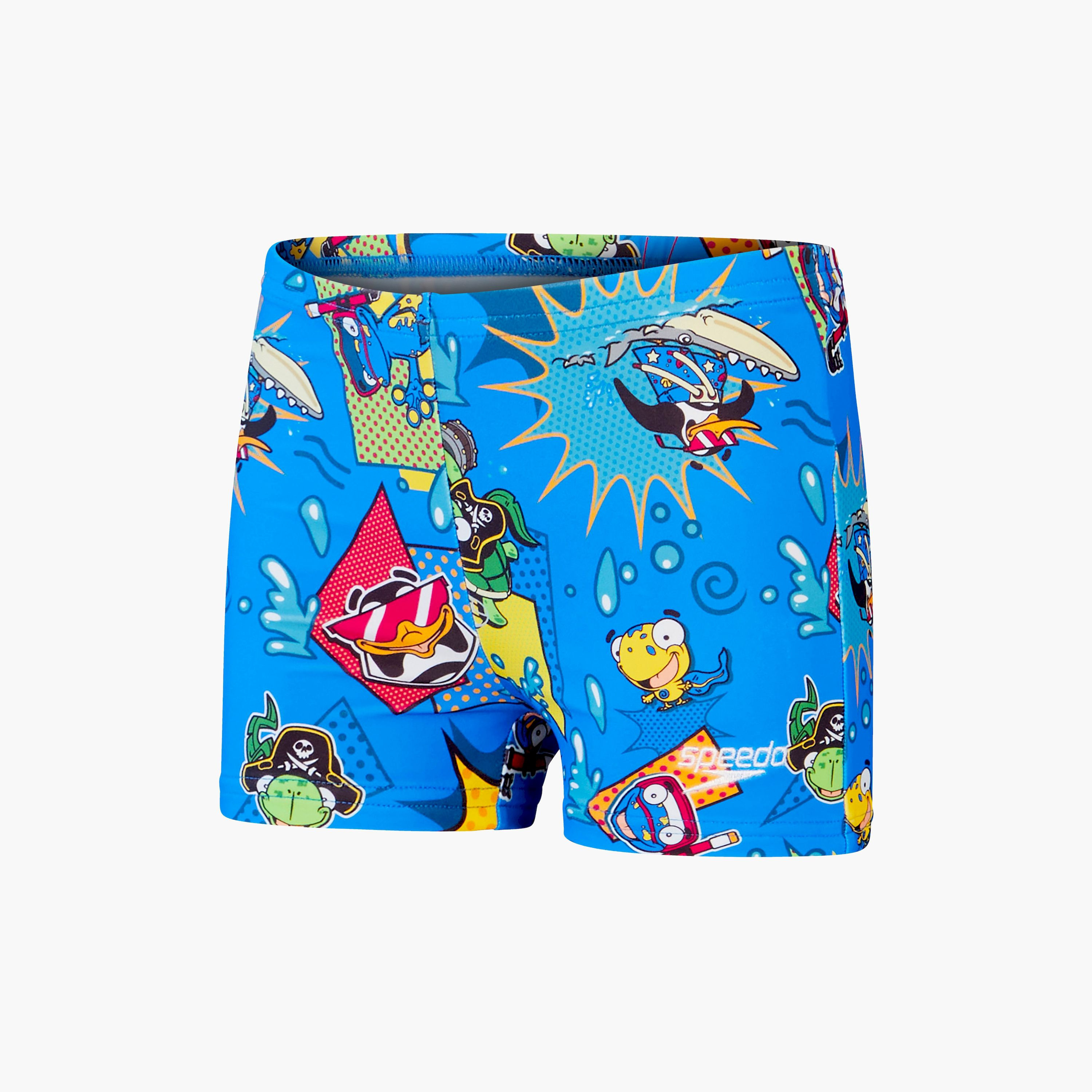 Speedo Infant Digital Allover Aquashort, Baby, Bondi/Canary/Cherry Pink-baby-boys-clothing-swimwear-image-9