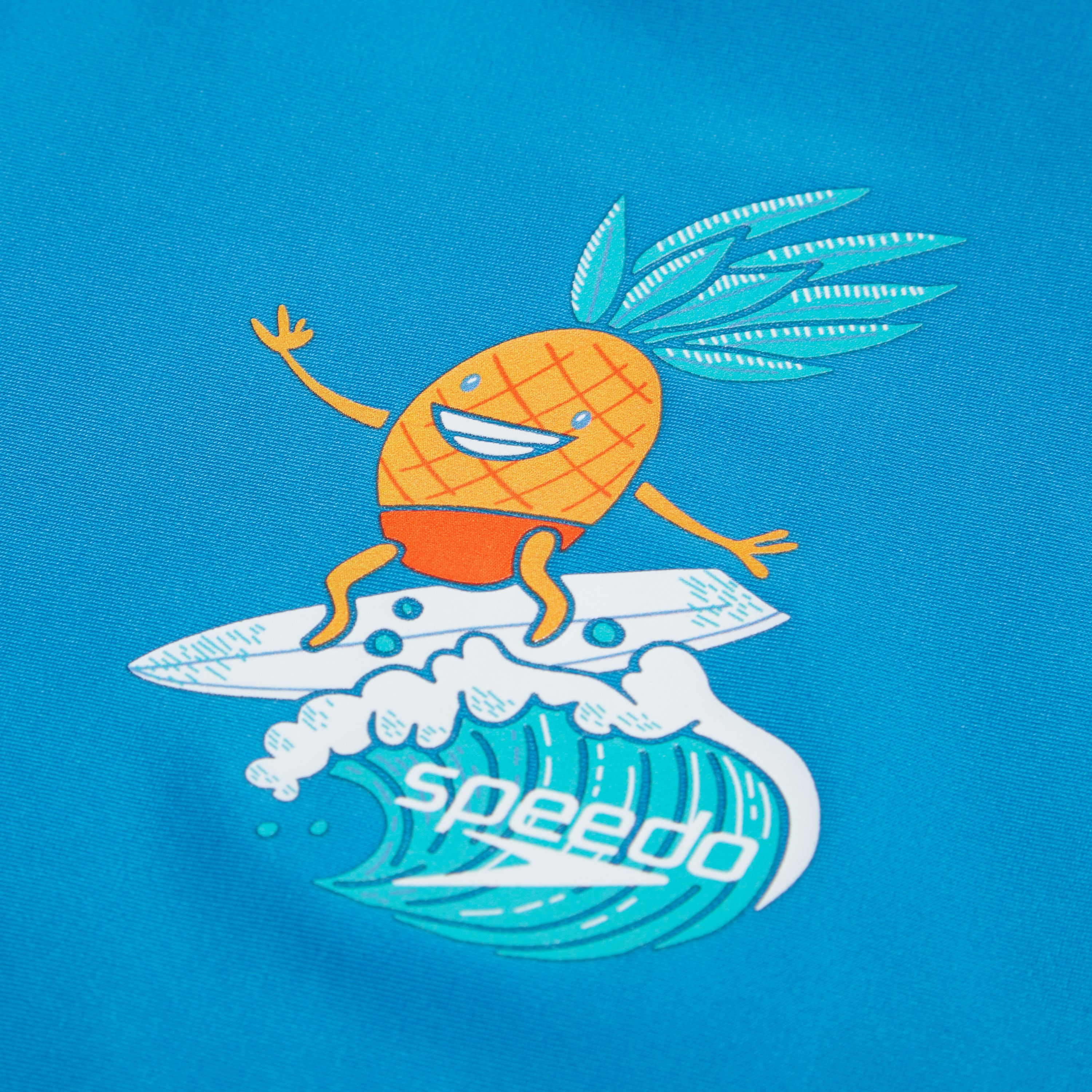 Speedo Infant Short Sleeve Printed Rash Top Set, Baby, Baja Blue/Parrot/Mystic-baby-boys-clothing-swimwear-image-2