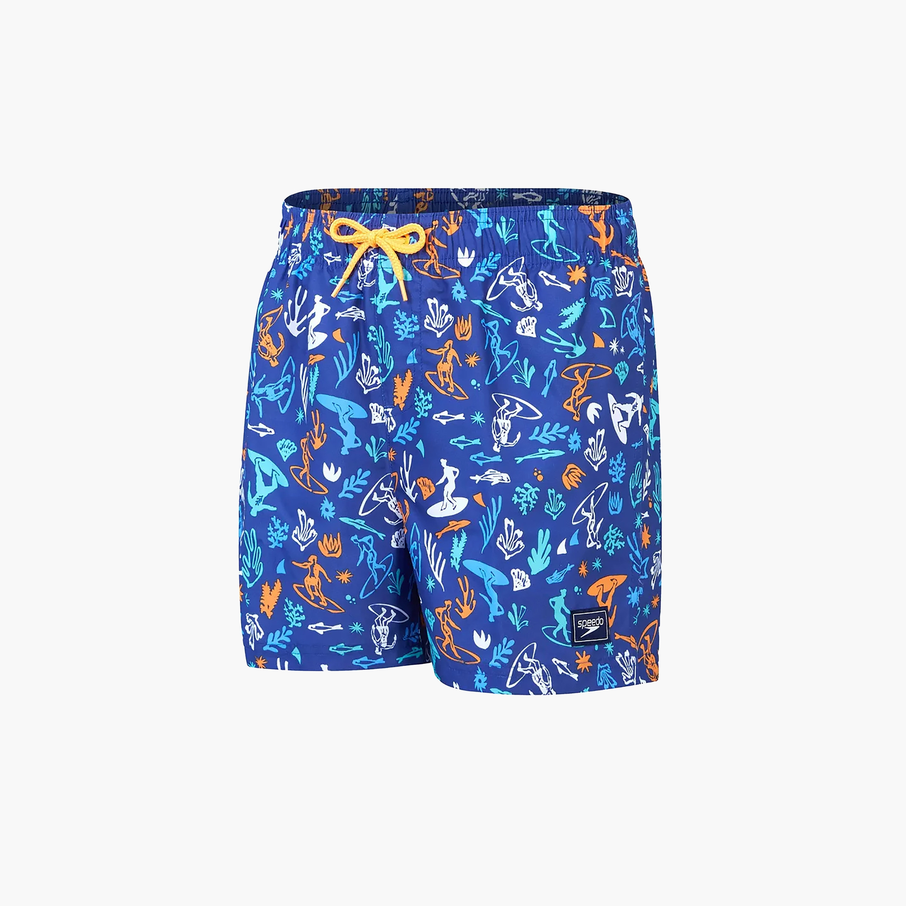 ووترشورت من سبيدو بطباعة 13" للأطفال من الأولاد - أزرق/أصفر-sports-boys-clothing-swimwear-image-1
