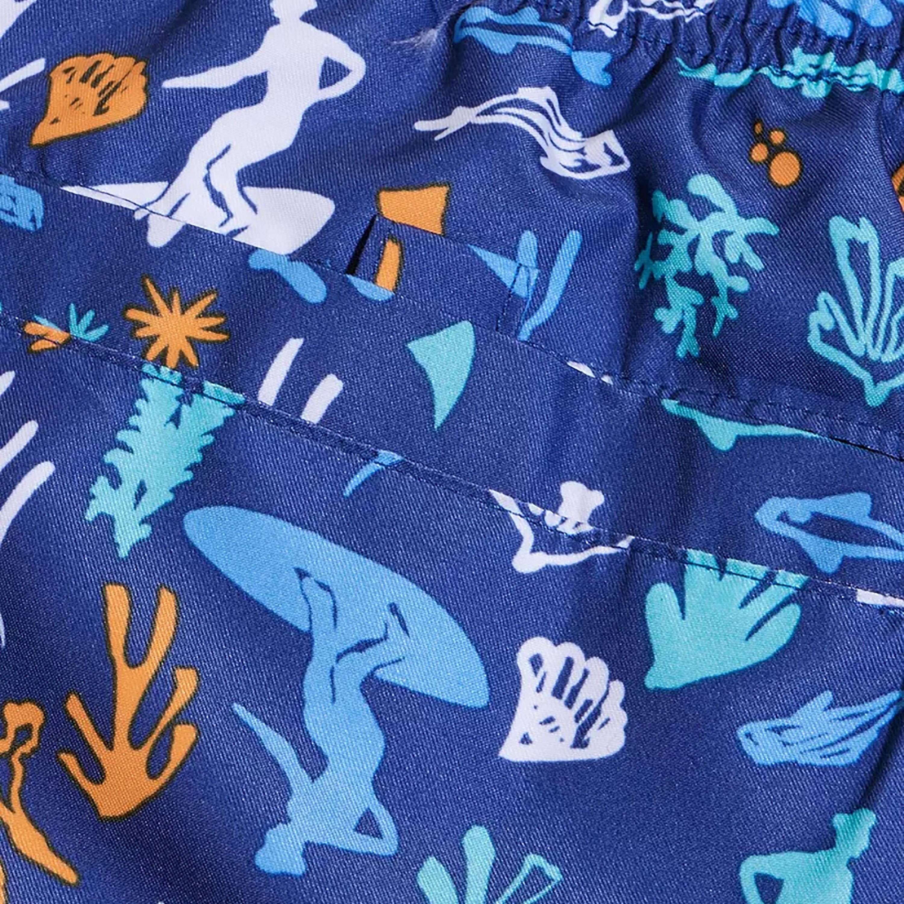 Speedo Printed 13" Watershort Kids Boys - Blue/Yellow-sports-boys-clothing-swimwear-image-4