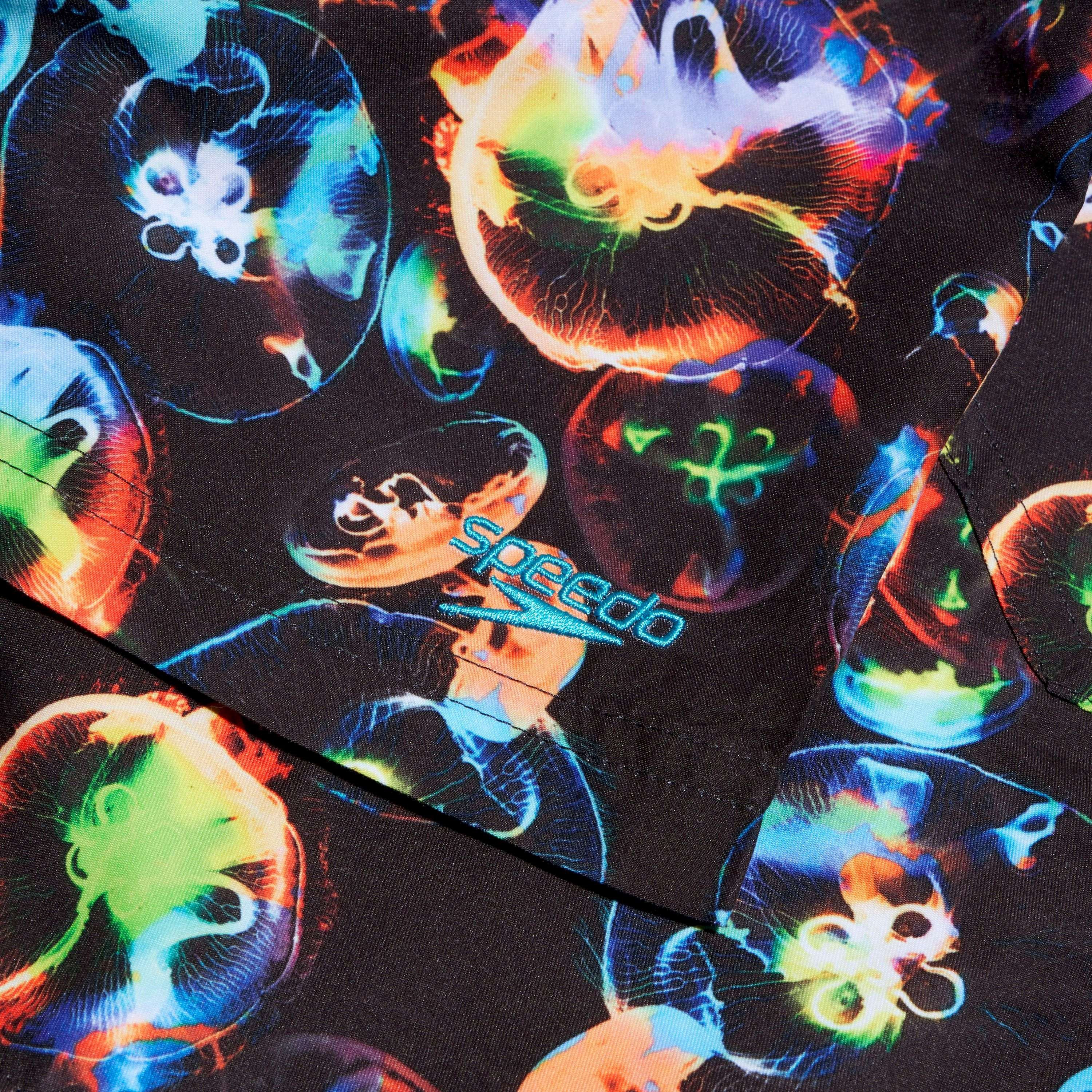 Speedo Boys Digital Printed 15" Watershort, Kids Boys, Black/Hypersonic Blue/Volcanic Orange/Lu-boys-clothing-sportswear-swimwear-image-6