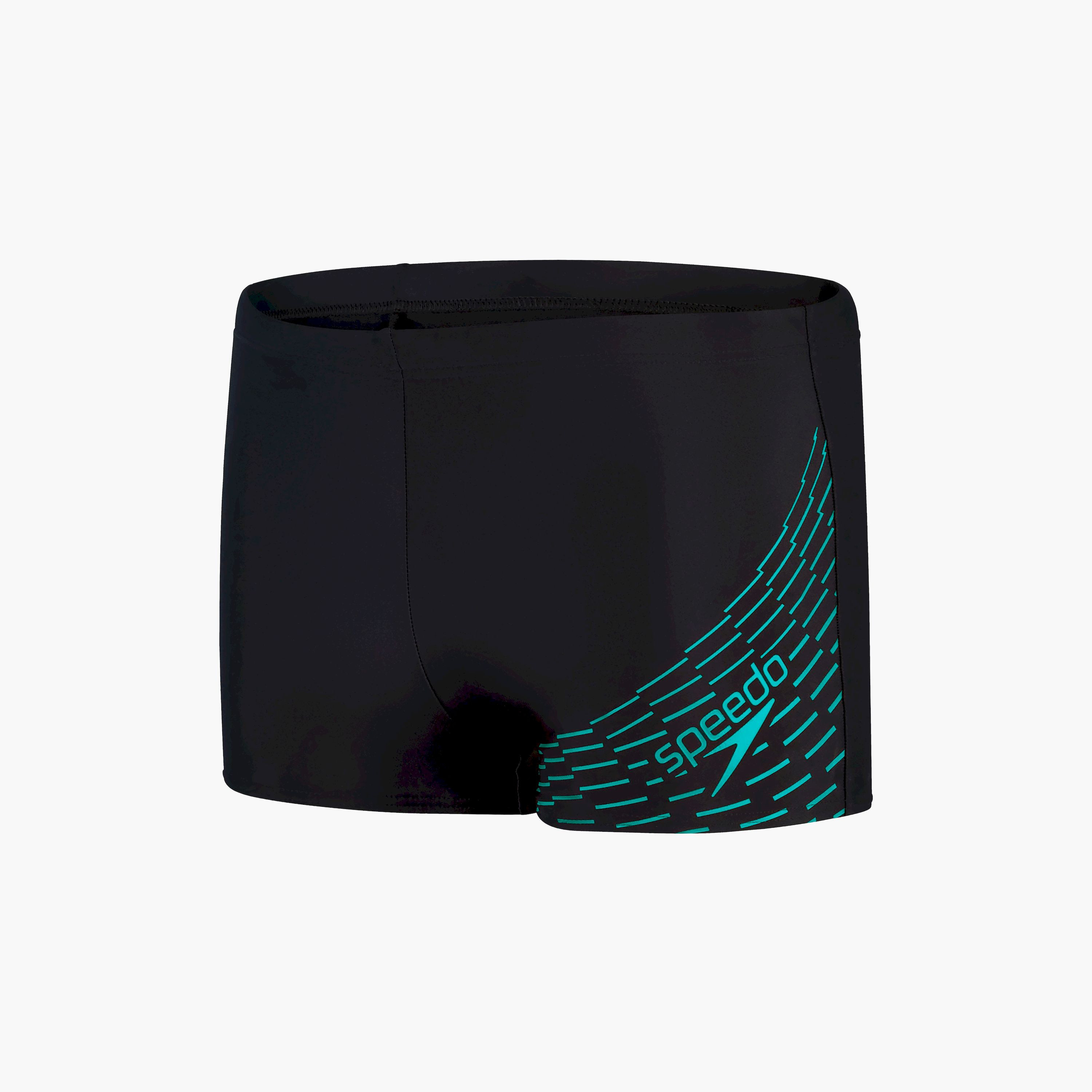 شورت رياضي بشعار سبيدو ميدلي للرجال البالغين مع أسود/أكواريوم-men-clothing-swimandbeach-shorts-image-9