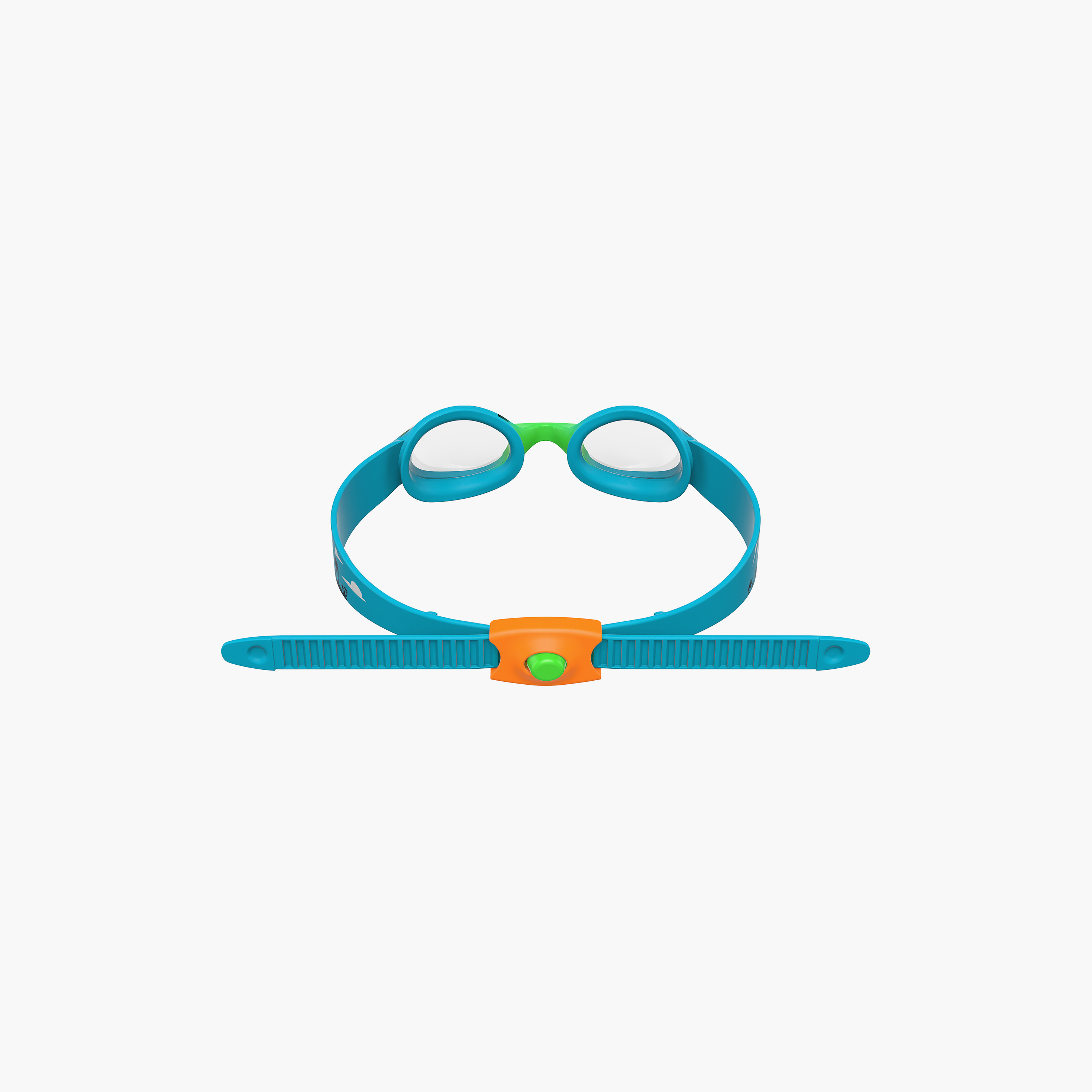 Speedo Infant Illusion Goggle, Kids Boys, One Size, Azure Blue/Fluo Green/Fluo Orange/Clear-sports-gear-swimming-boy-image-3