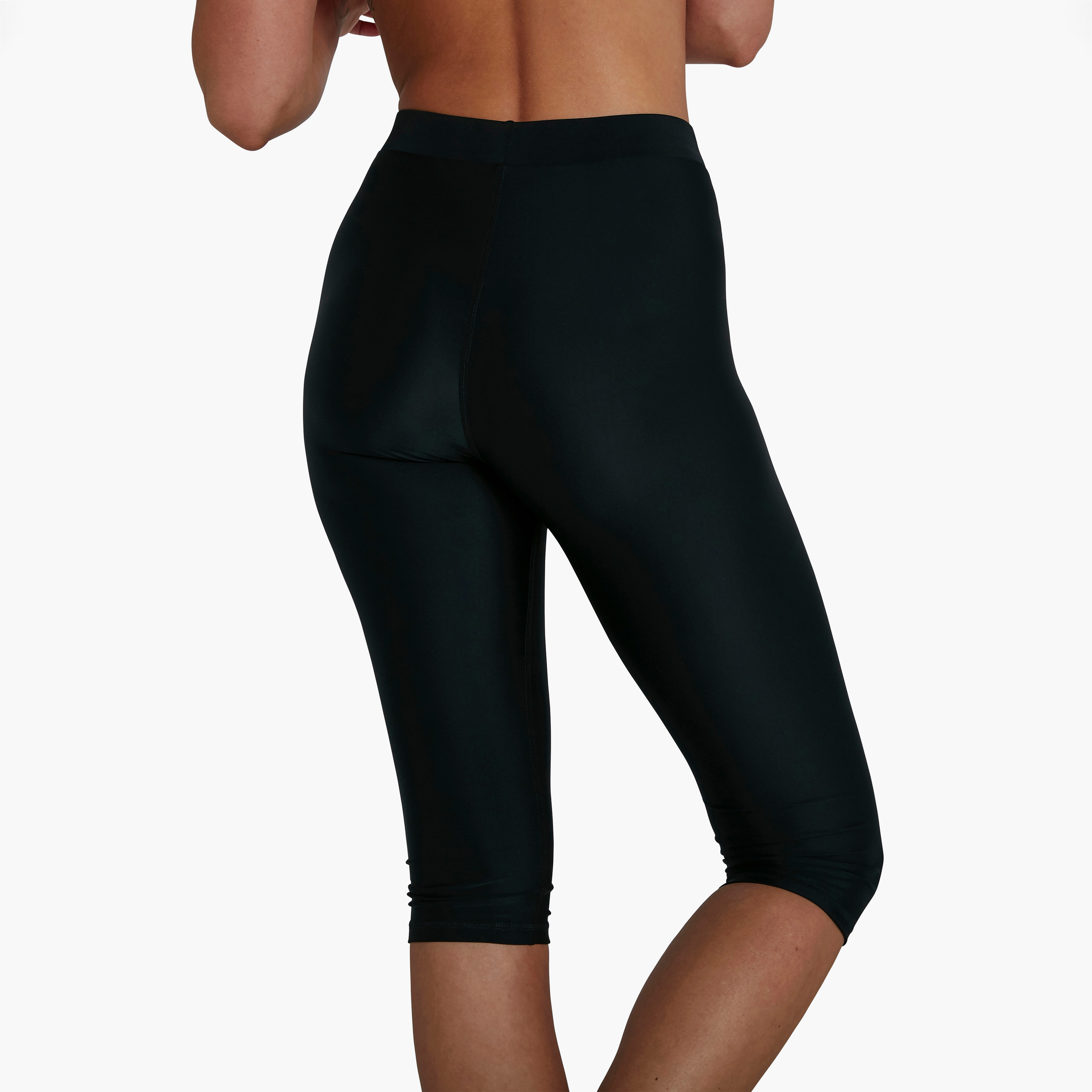 بنطال سبيدو إيسينشال 3/4 للنساء البالغات بلون أسود-women-clothing-sportswearandactivewear-bottoms-image-3