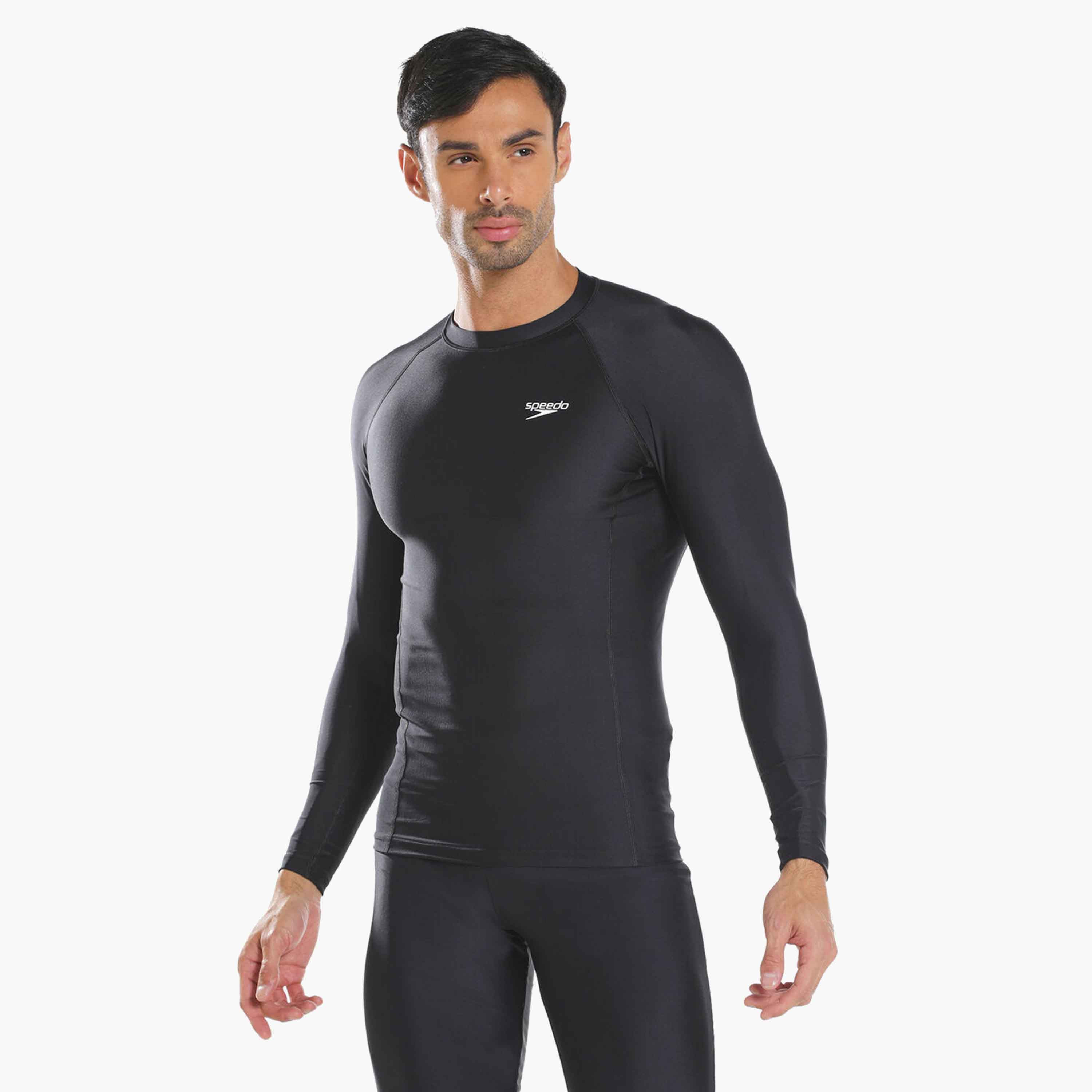 قطعة علوية أساسية بأكمام طويلة من سبيدو، للرجال البالغين-sports-men-clothing-swimwear-image-4