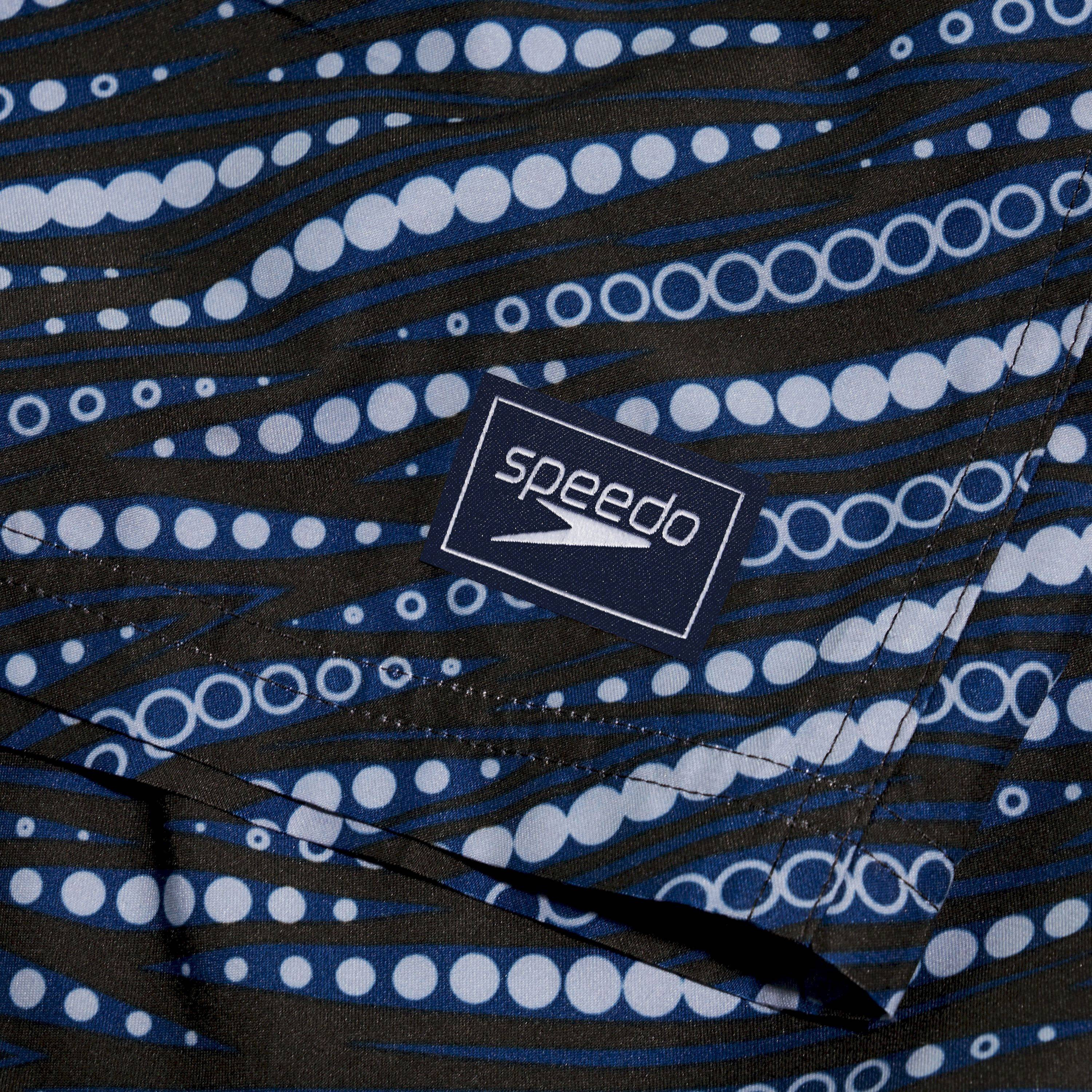 شورت سباحة مائي مطبوع من سبيدو ليجر 18 رجال بالغون أزرق عموني / أسود / رمادي مرقش-men-clothing-swimandbeach-shorts-image-5
