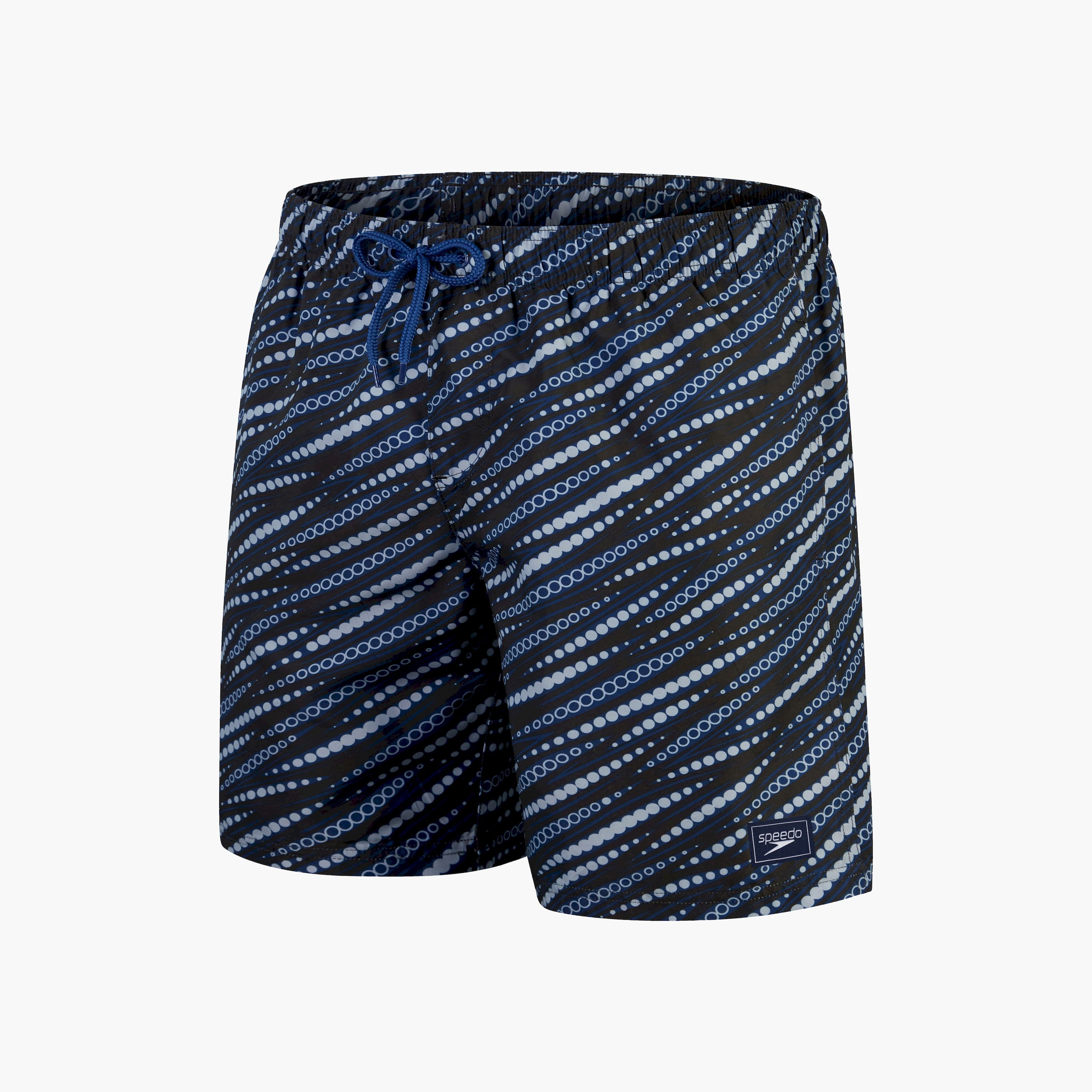 Speedo Printed Leisure 18 Watershort, Adult Men, Ammonite Blue/Black/Dapple Grey-men-clothing-swimandbeach-shorts-image-6