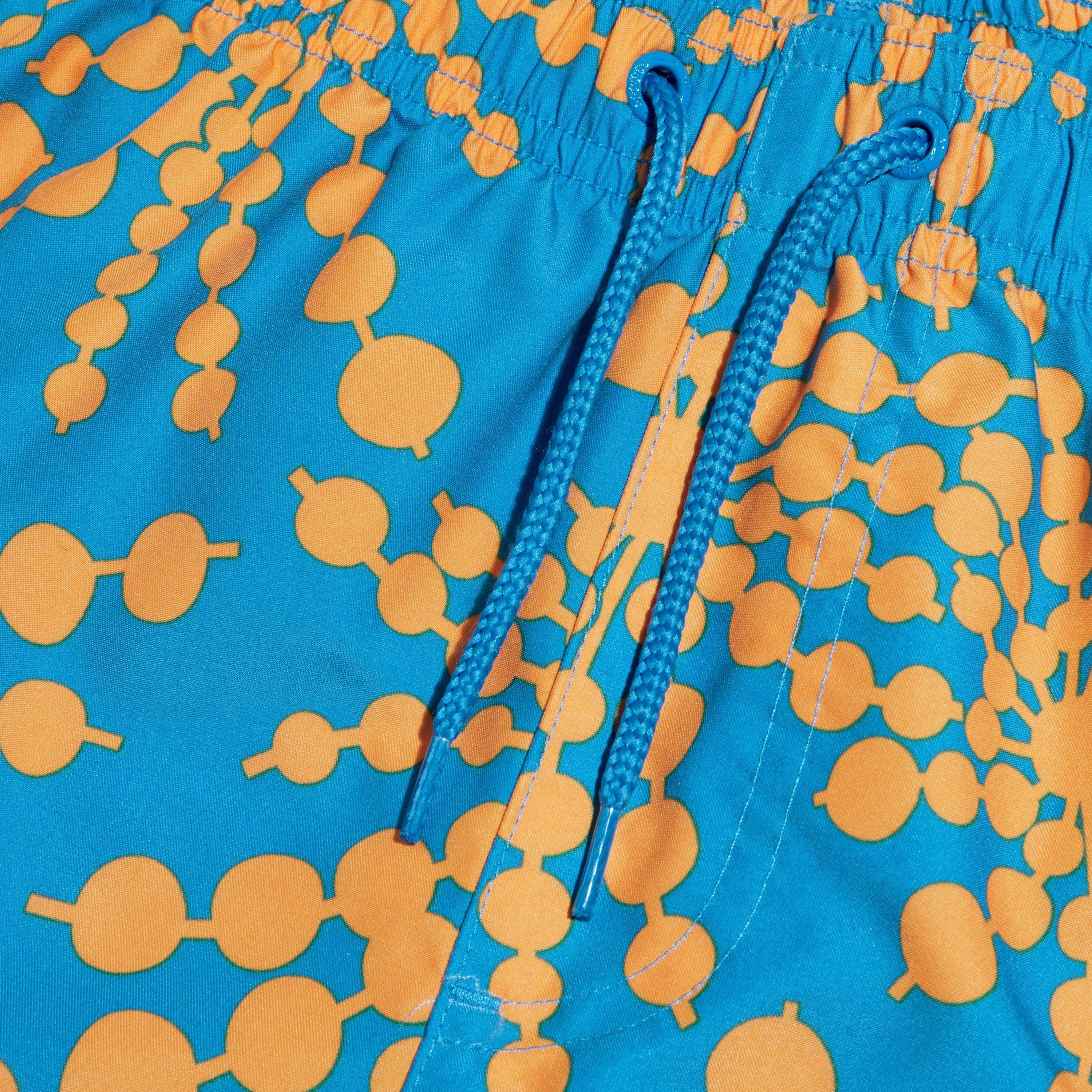 Speedo Mens Printed Leisure 18 Watershort, Adult Men, Baja Blue/Mango-men-clothing-swimandbeach-shorts-image-6
