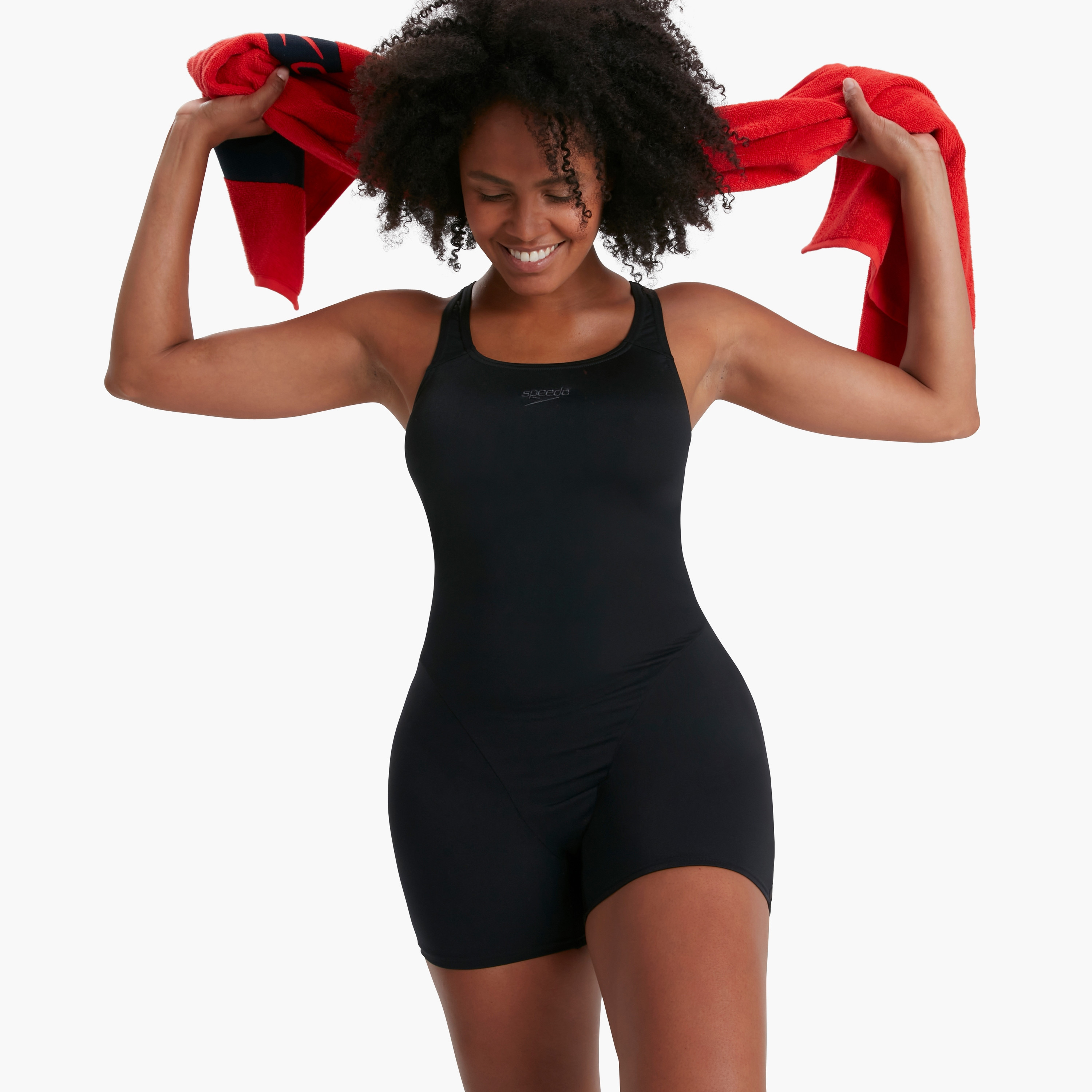 بدلة ضيقة سباحة ايكو اندورانس + ميداليست للنساء الكبيرات أسود-sports-women-clothing-swimwear-image-1