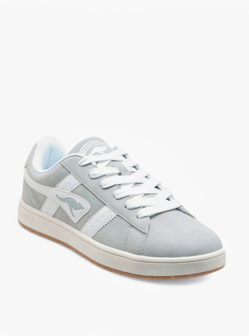 حذاء سنيكرز برباط إغلاق وتفاصيل الشعار للجنسين من كانجاروس-women-shoes-sneakers-image-2