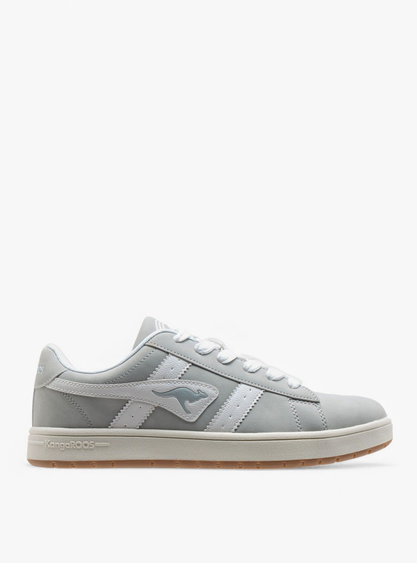 حذاء سنيكرز برباط إغلاق وتفاصيل الشعار للجنسين من كانجاروس-women-shoes-sneakers-image-3