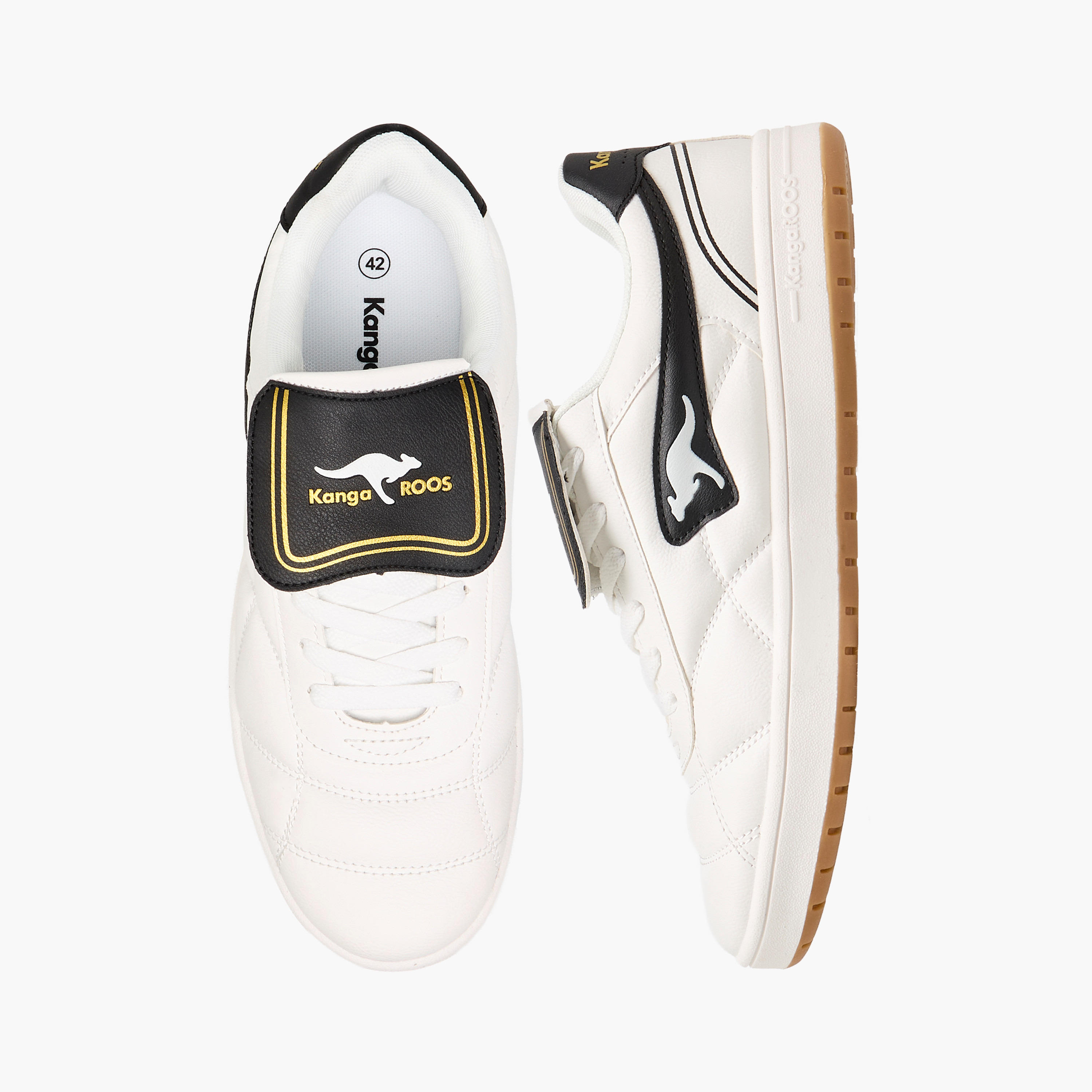 حذاء برباط إغلاق وتفاصيل ستيتش للرجال من كانغاروز-men-shoes-sneakers-image-1