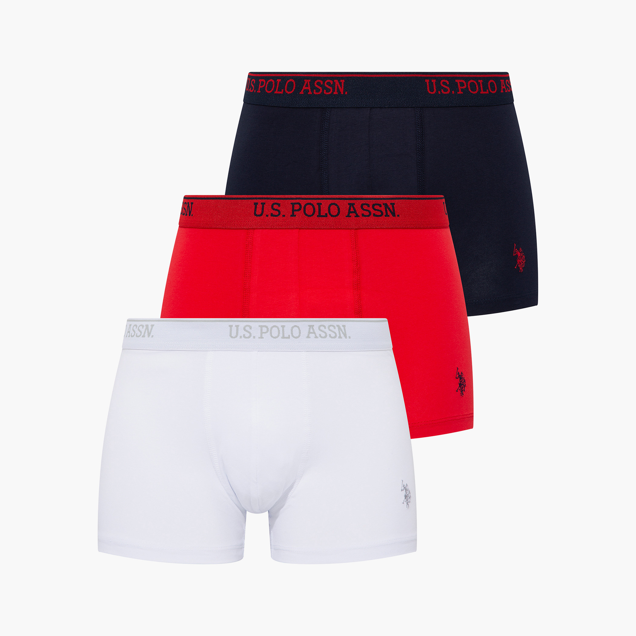 Pack of 3 U.S. Polo Assn. Men Multicolour Brand Print Waistband Trunks-men-clothing-innerwear-underwear-image-1